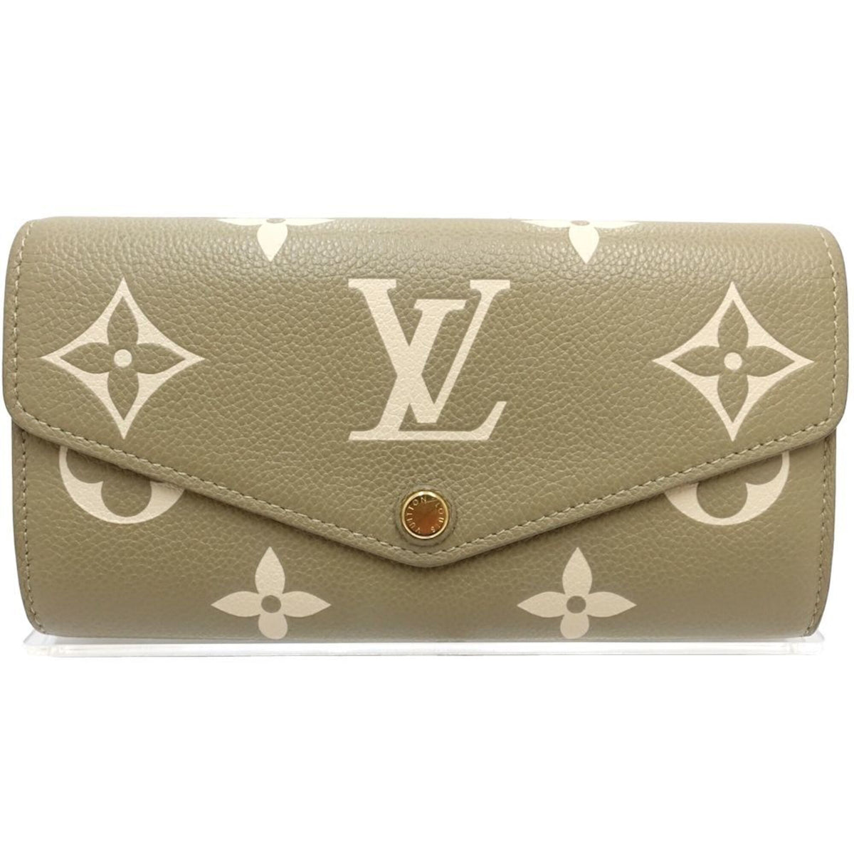 Louis Vuitton Monogram Empreinte Beige Monogram Empreinte Long Wallet (Bi-Fold) (Pre-Owned)