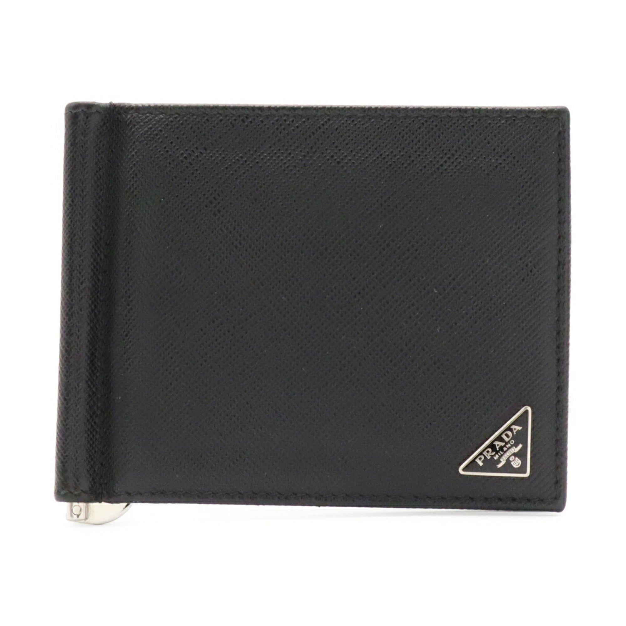 Prada Black Nero Leather Wallet (Bi-Fold) (Pre-Owned)
