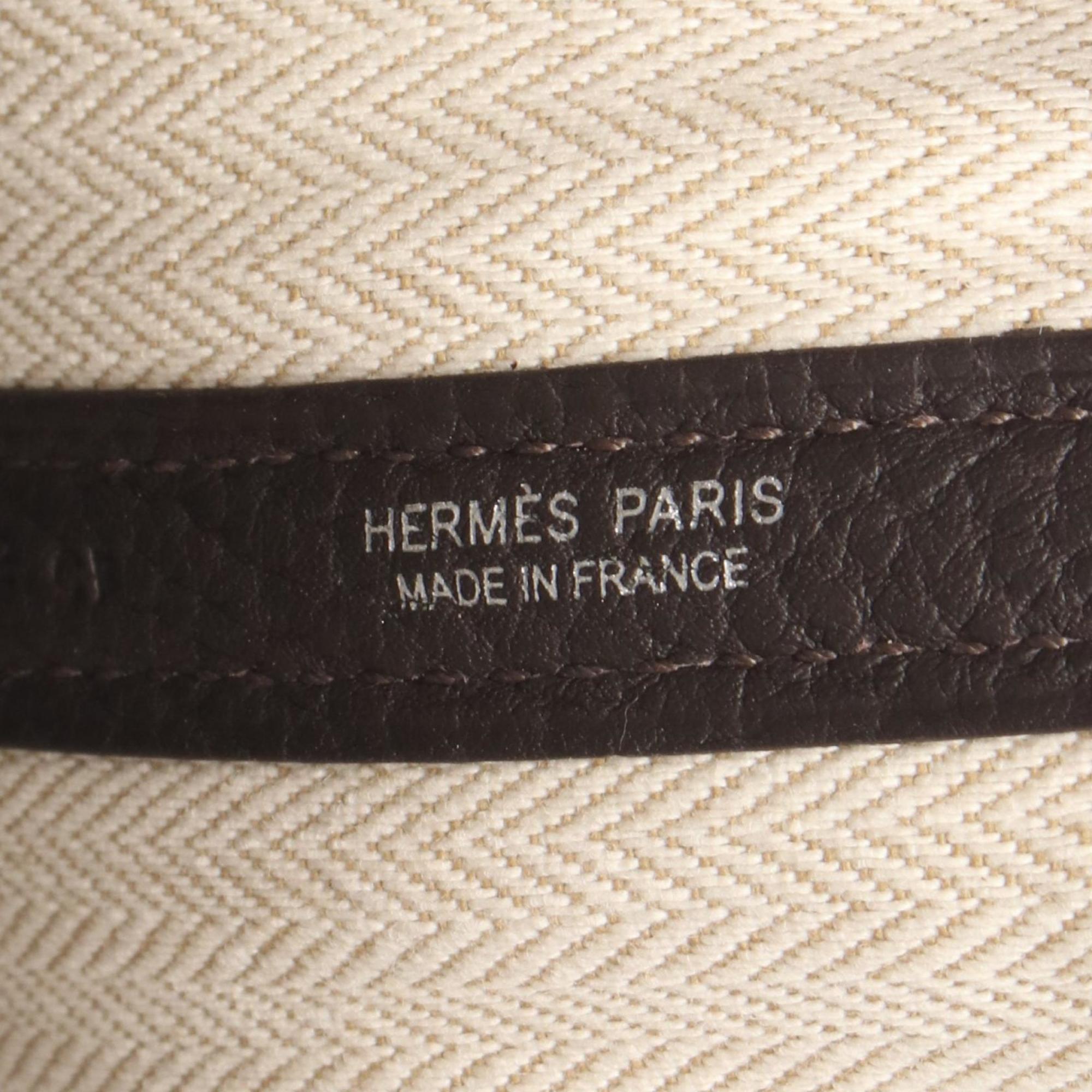 Hermes Brown Negonda Leather Handbag Tote Bag (Pre-Owned)