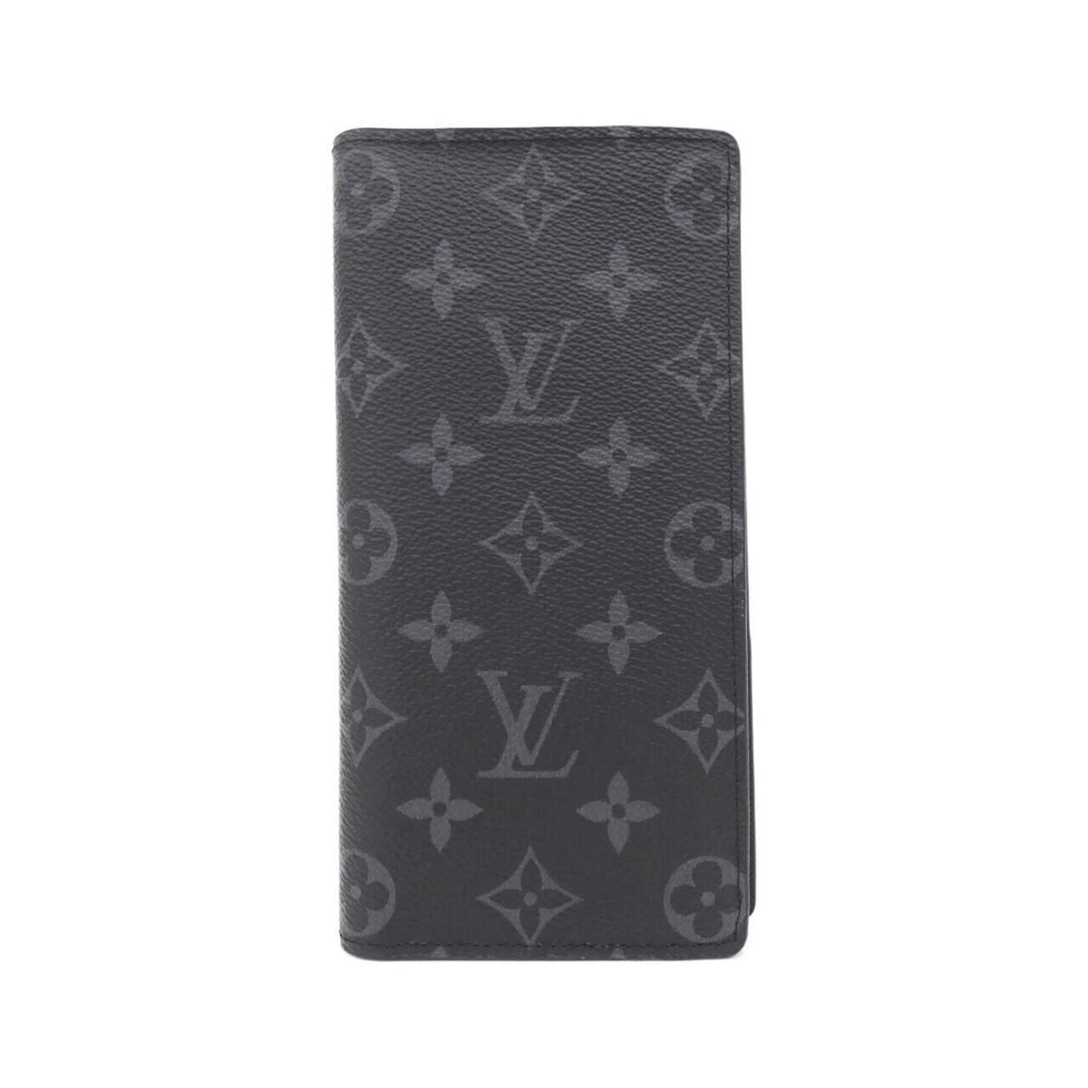 Louis Vuitton Monogram Eclipse Black Coated Canvas Long Wallet (Bi-Fold) (Pre-Owned)