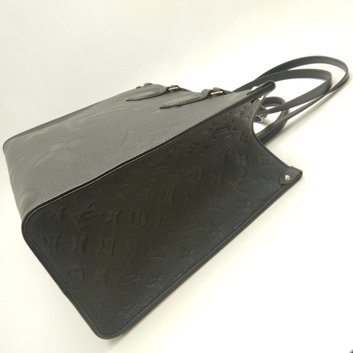 Louis Vuitton Noir Leather Tote Bag (Pre-Owned)