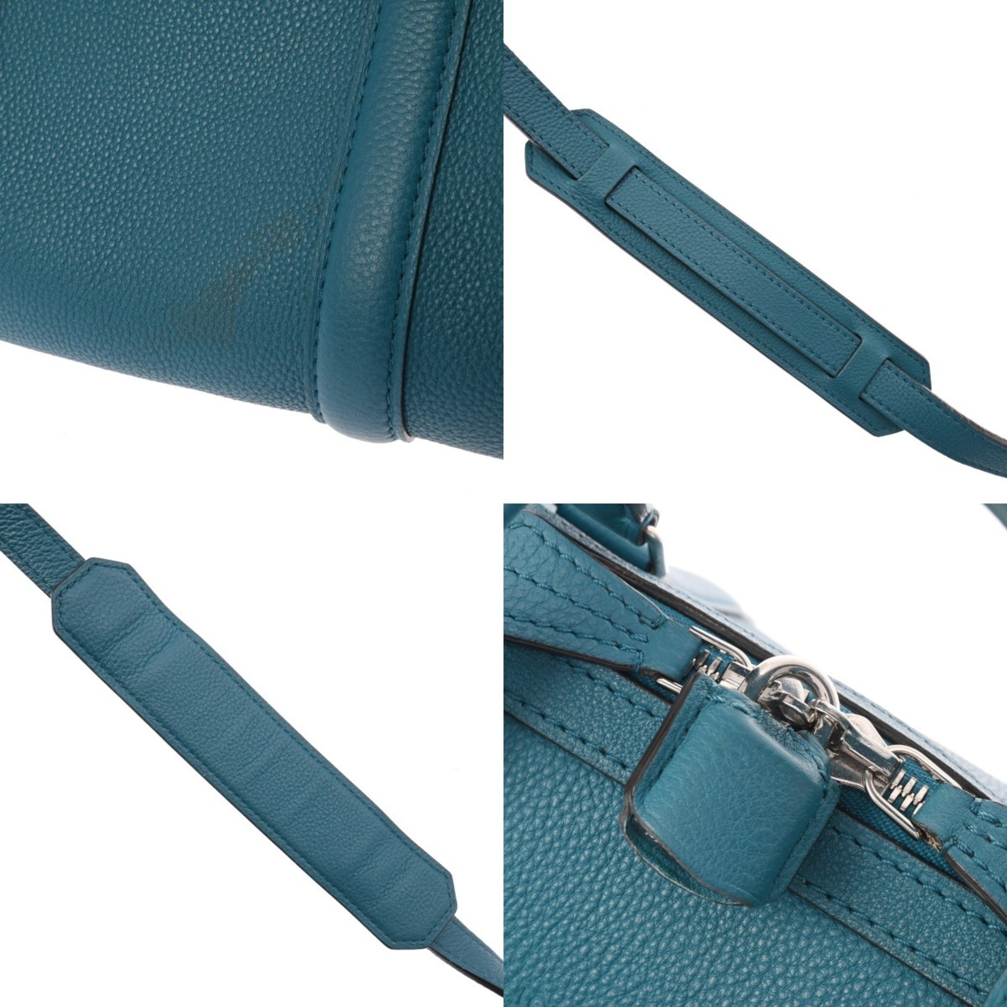 Louis Vuitton Blue Leather Handbag (Pre-Owned)