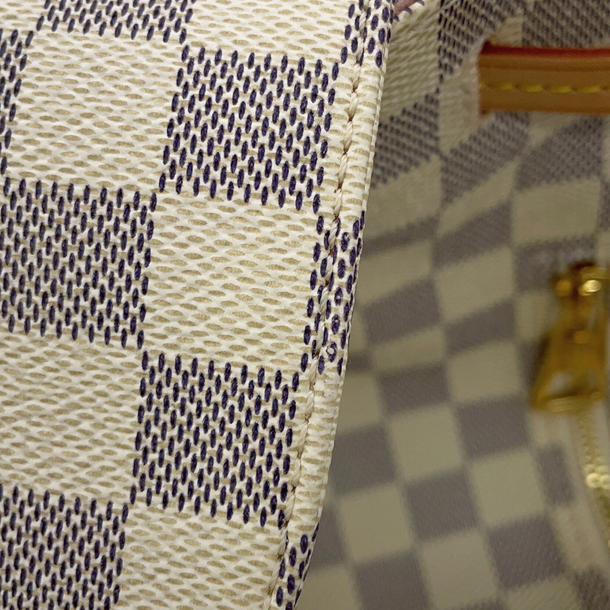 Louis Vuitton Beige Damier Azur Handbag (Pre-Owned)