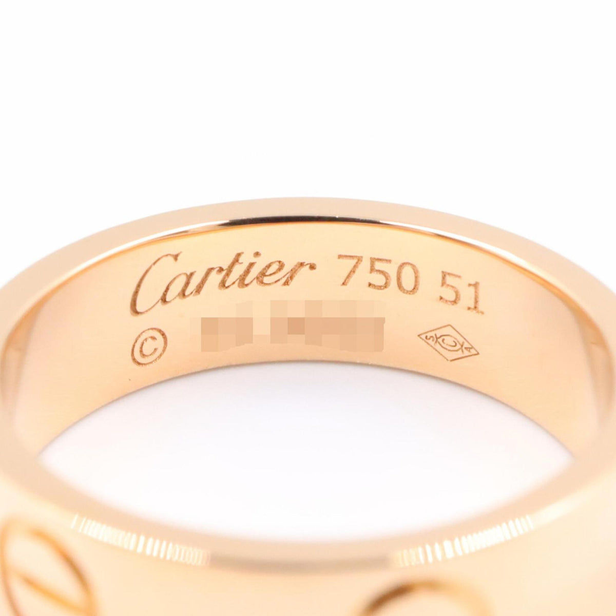 Cartier Love Pink Band Ring (Pre-Owned)