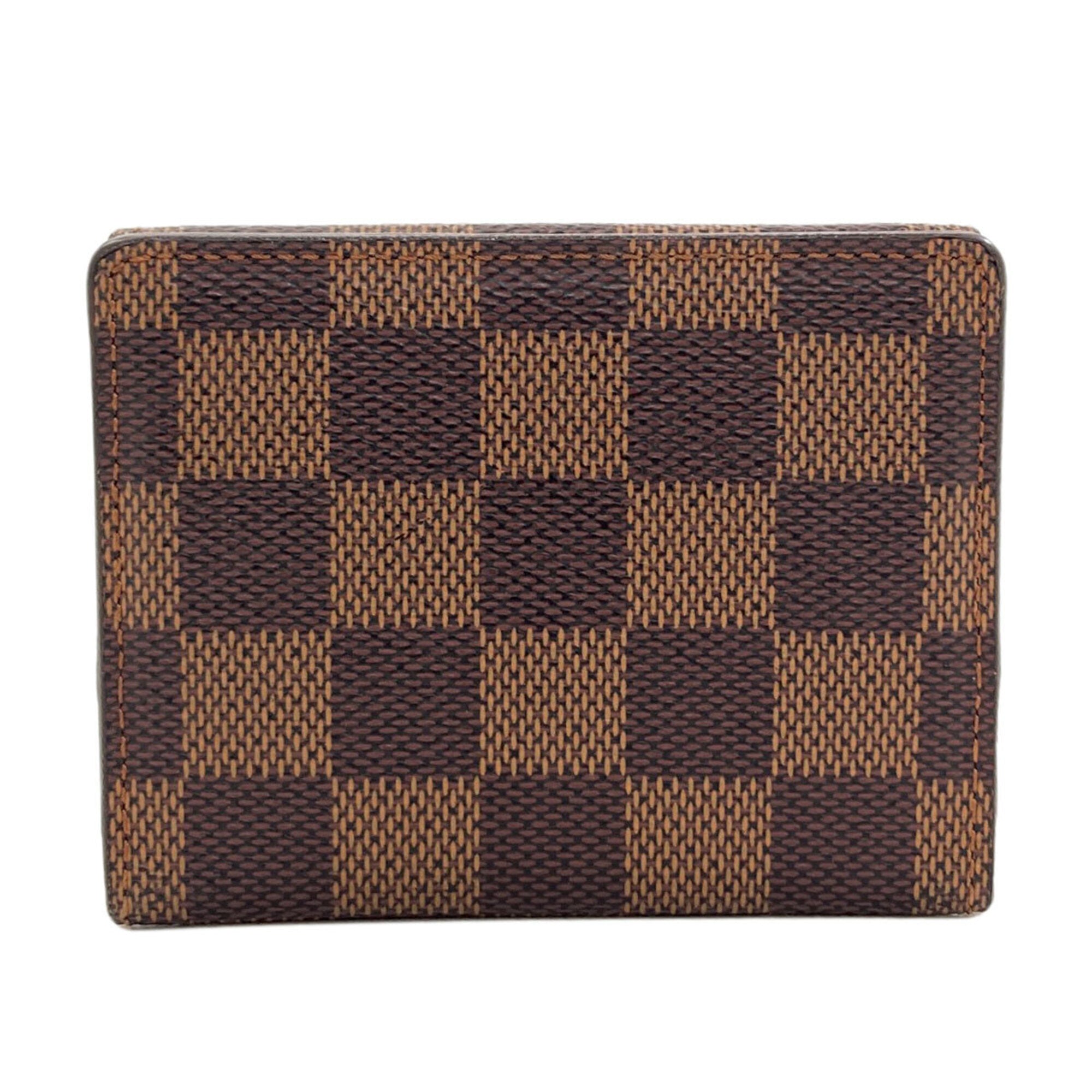Louis Vuitton Damier Damier Canvas Ebene Damier Canvas Coin Purse/Coin Case (Pre-Owned)