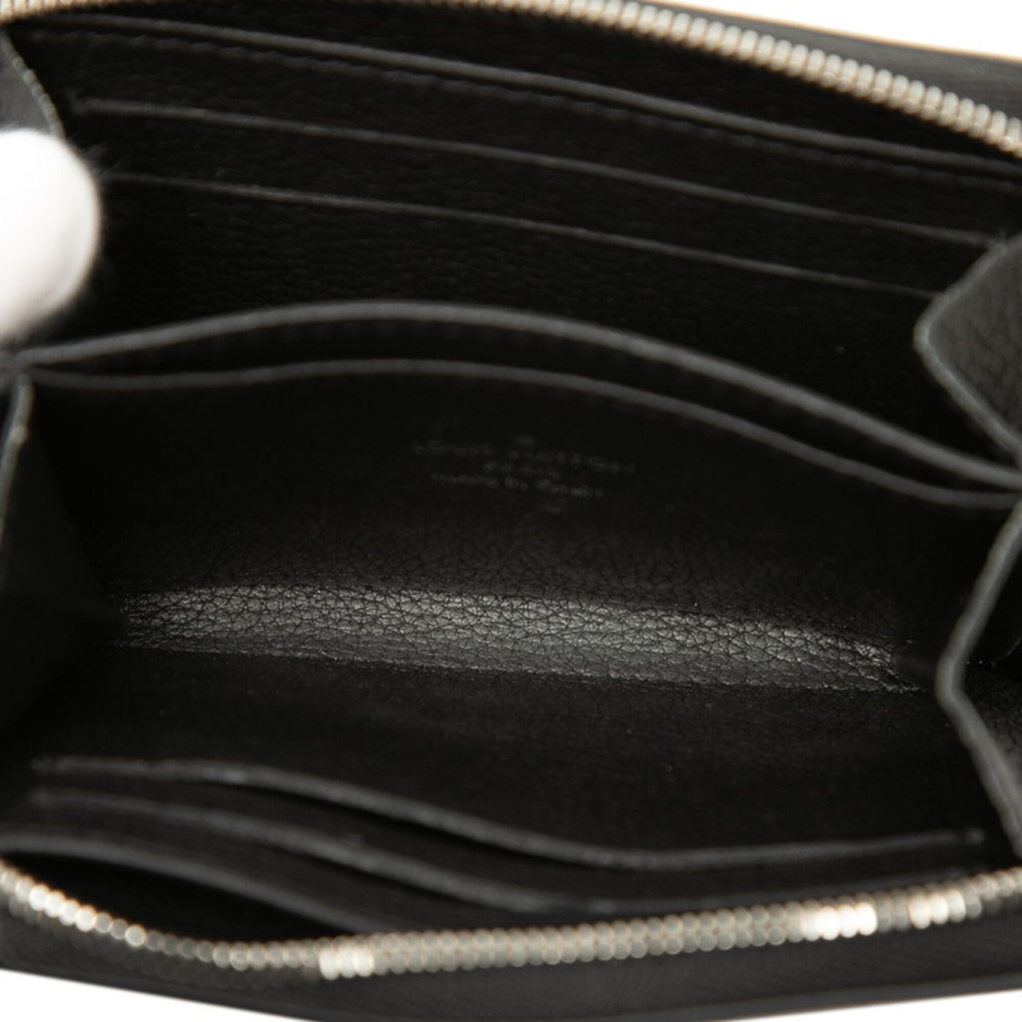 Louis Vuitton Black Noir Leather Coin Purse/Coin Case (Pre-Owned)