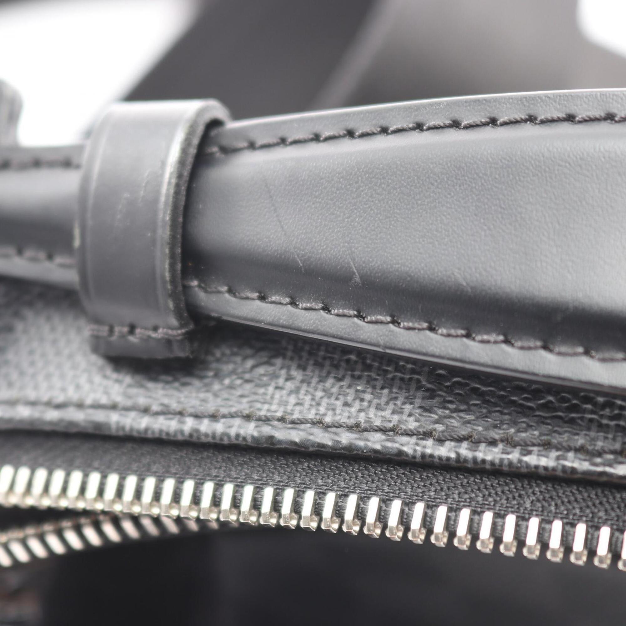 Louis Vuitton Black Coated Canvas Leather Fanny Pack Handbag (Pre-Owned)