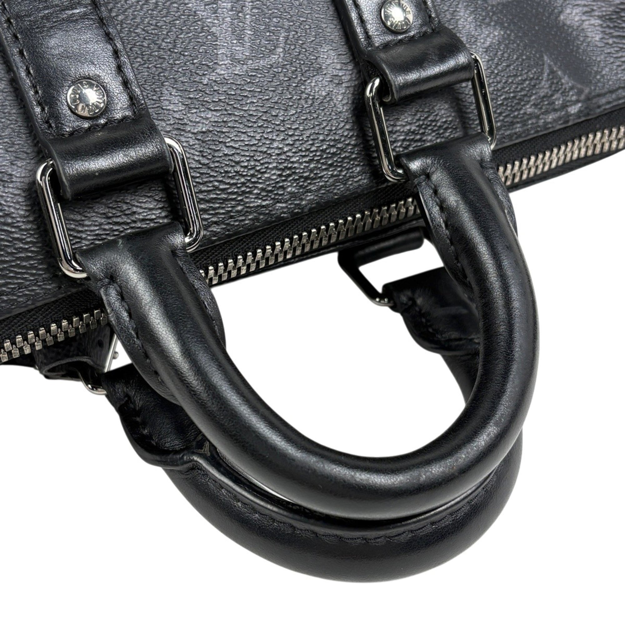 Louis Vuitton Black Gray Noir Monogram Eclipse Tote Bag (Pre-Owned)