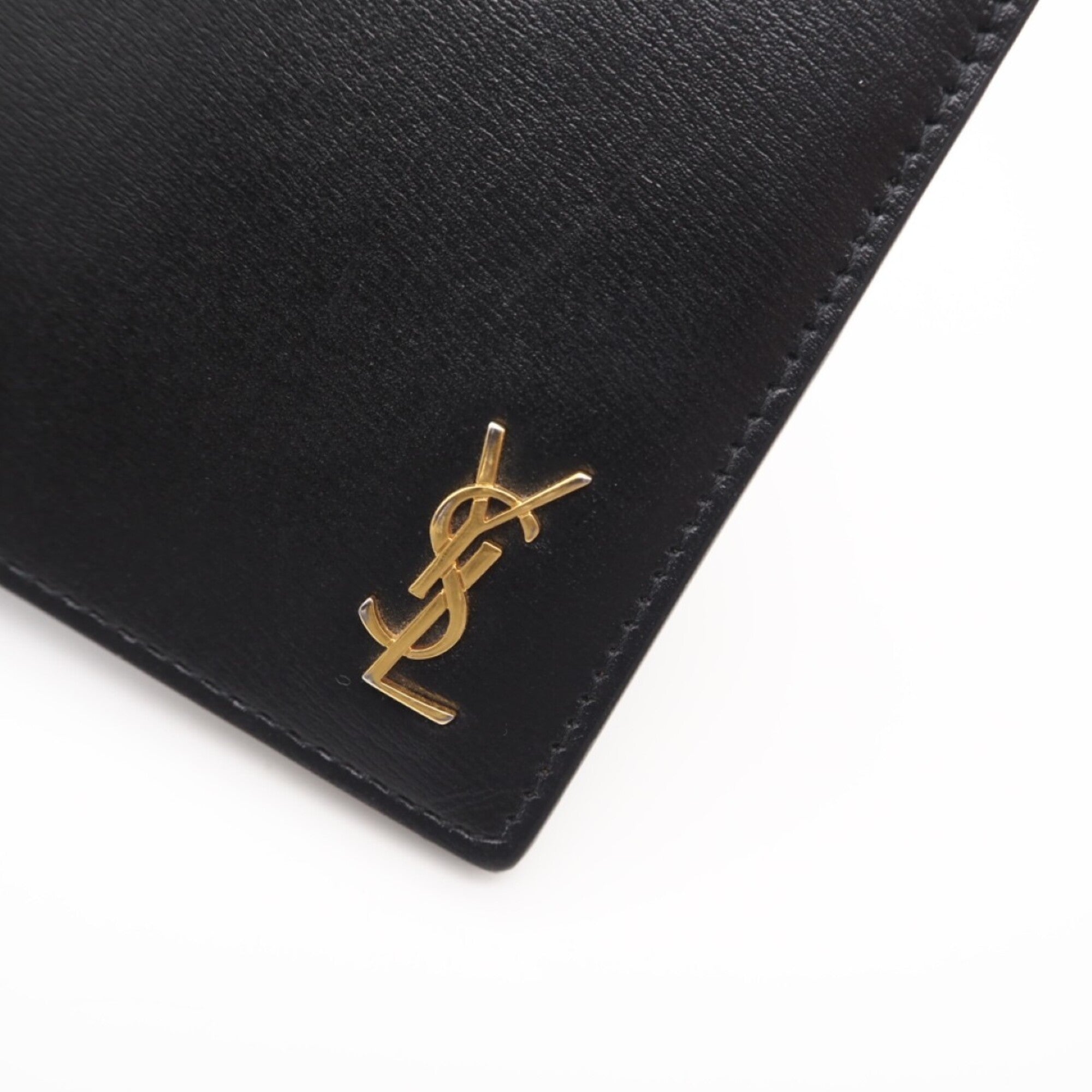 Saint Laurent Black Leather Money Clip (Pre-Owned)