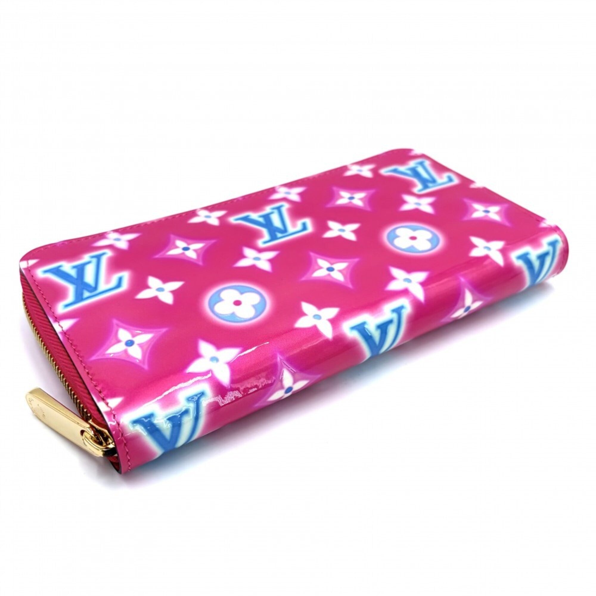 Louis Vuitton Monogram Vernis Pink Monogram Vernis Long Wallet (Bi-Fold) (Pre-Owned)