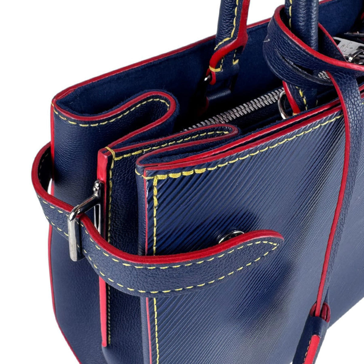 Louis Vuitton Navy Epi Leather Handbag Shoulder Bag (Pre-Owned)
