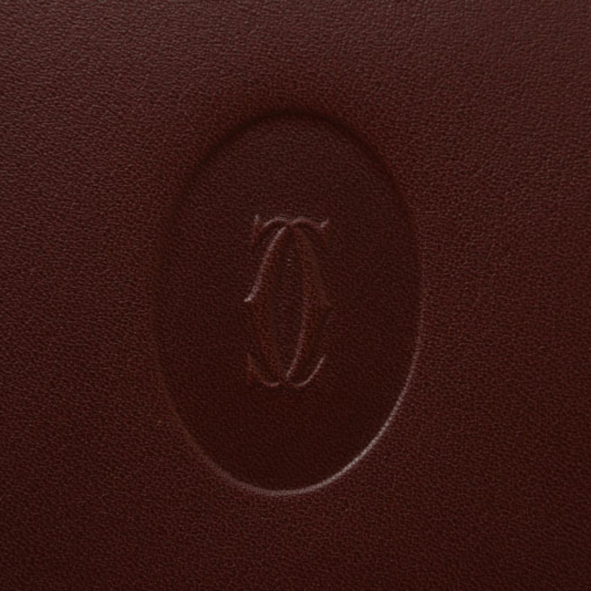Cartier Bordeaux Leather Wallet (Bi-Fold) (Pre-Owned)