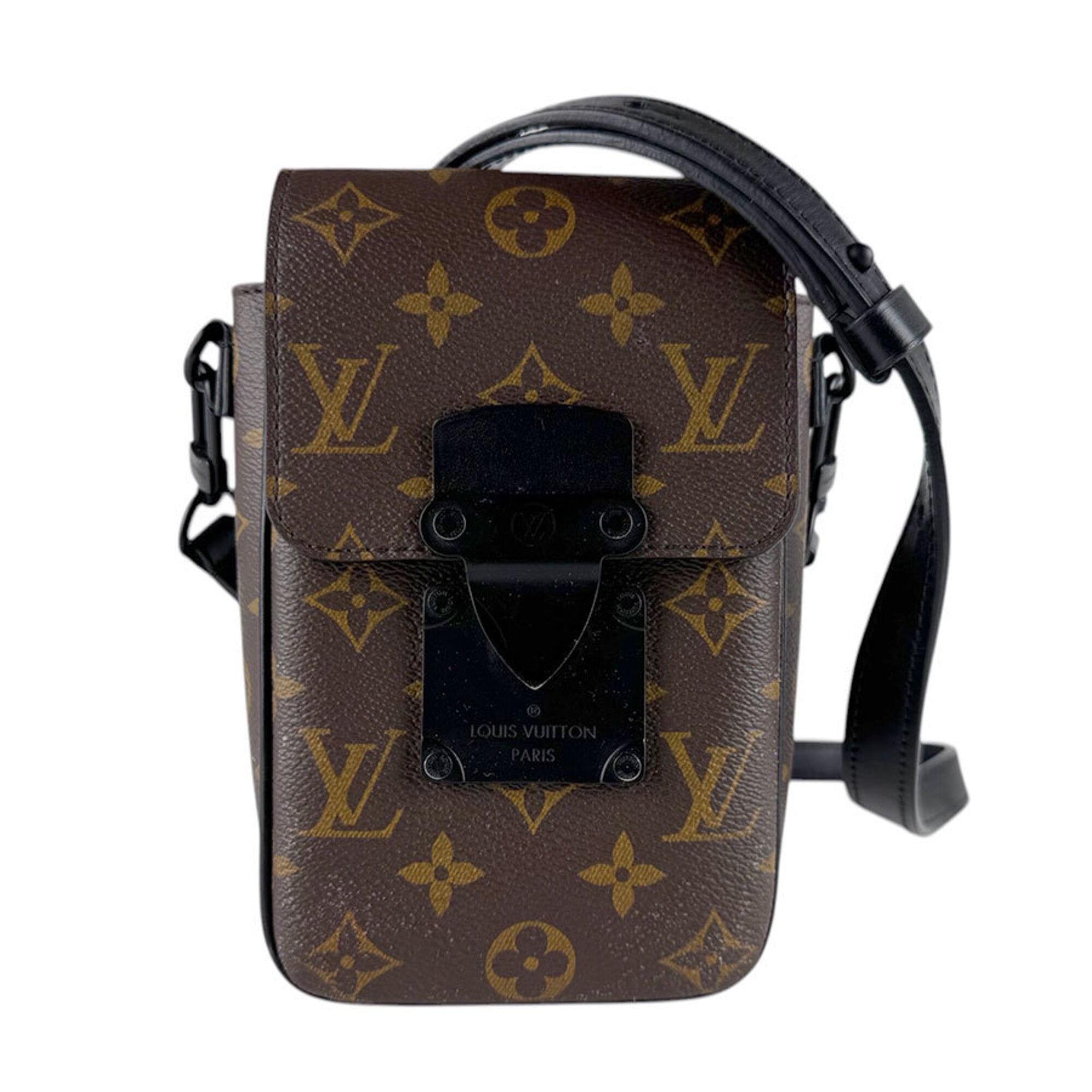 Louis Vuitton Black Brown Monogram Macassar Monogram Shoulder Bag (Pre-Owned)
