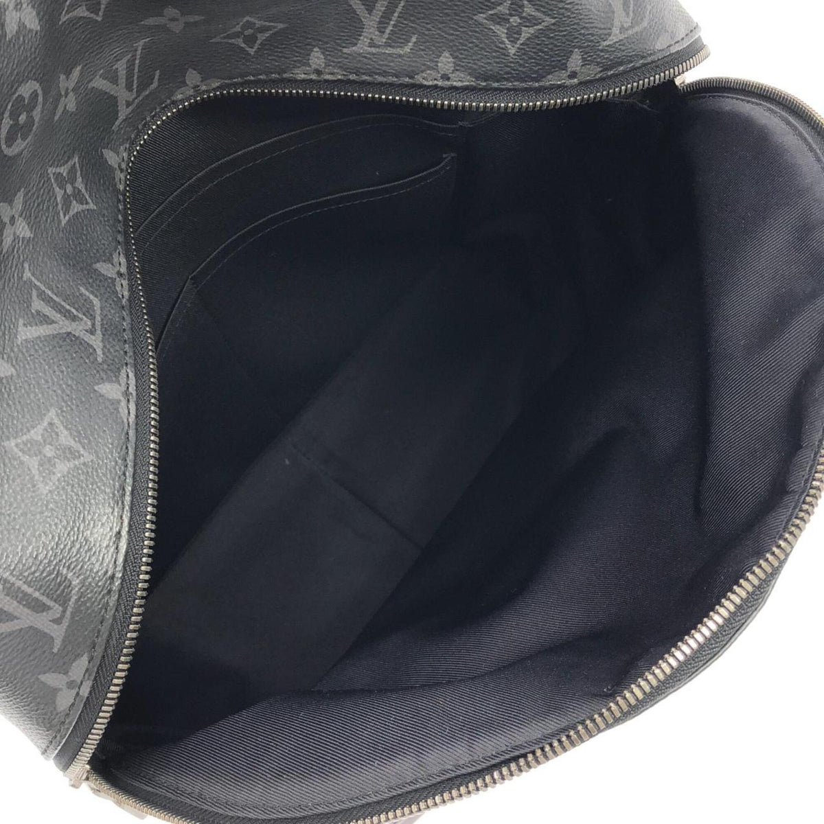 Louis Vuitton Black Coated Canvas Backpack (Pre-Owned)