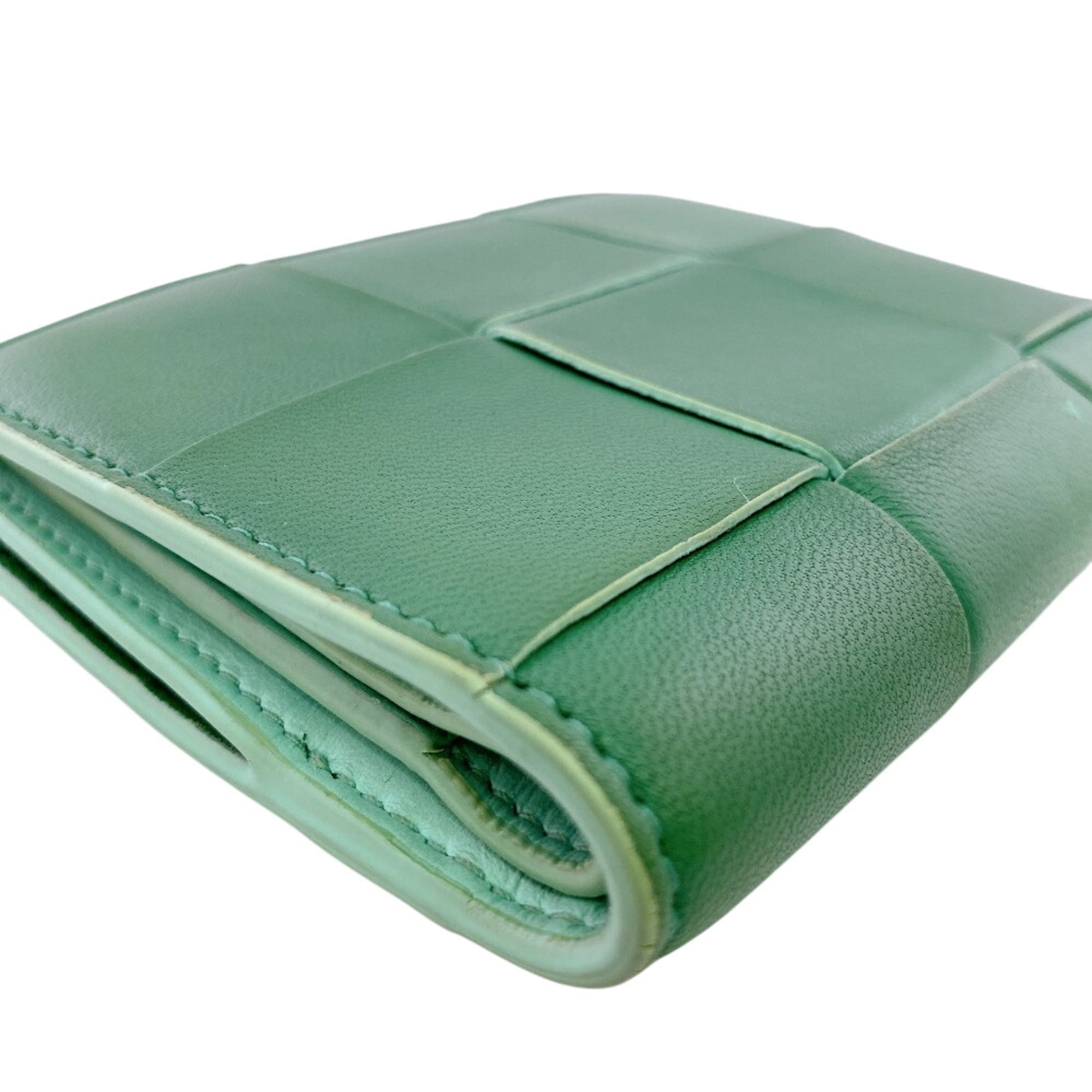 Bottega Veneta Green Leather Wallet (Bi-Fold) (Pre-Owned)