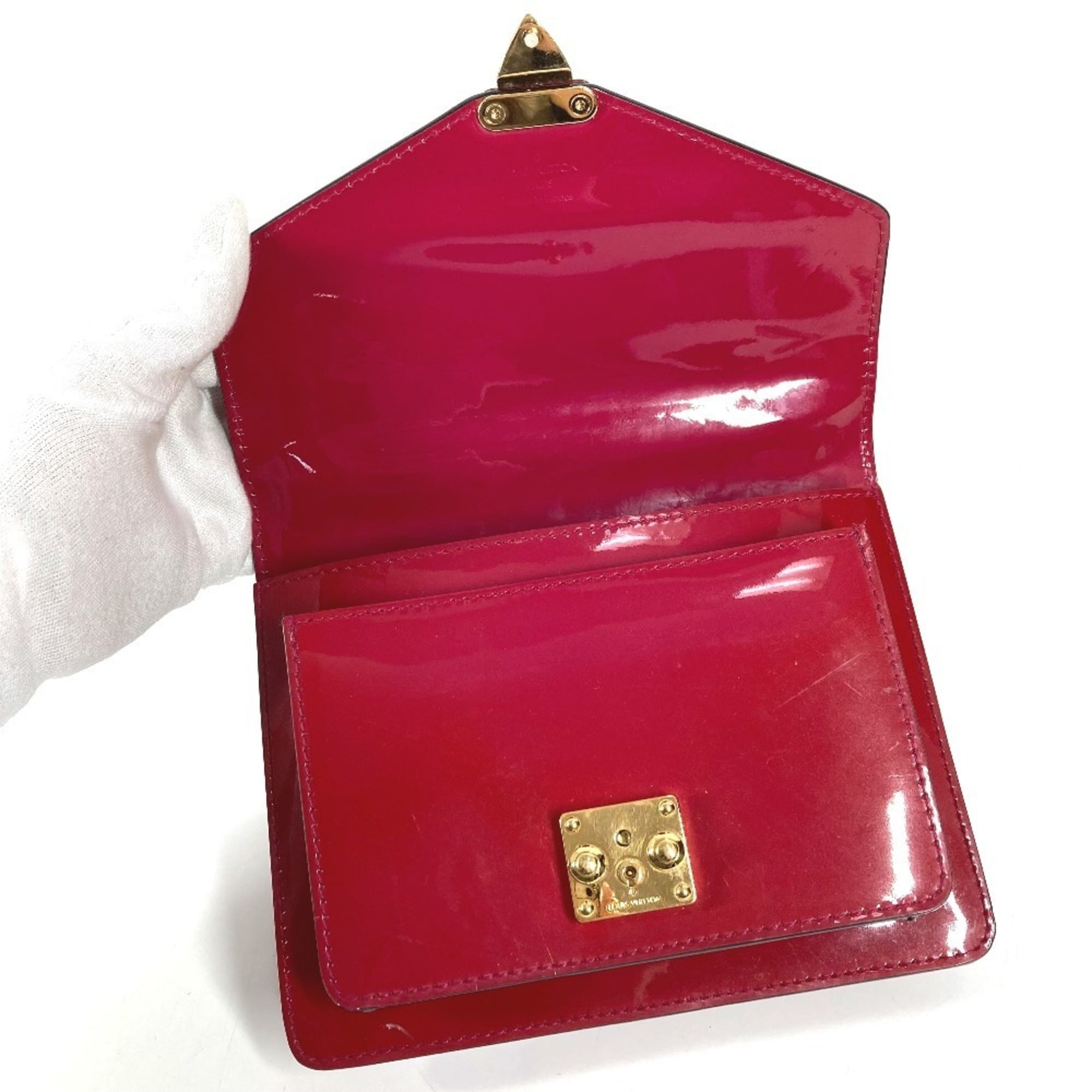 Louis Vuitton Indian Rose Purple Monogram Vernis Handbag Shoulder Bag (Pre-Owned)