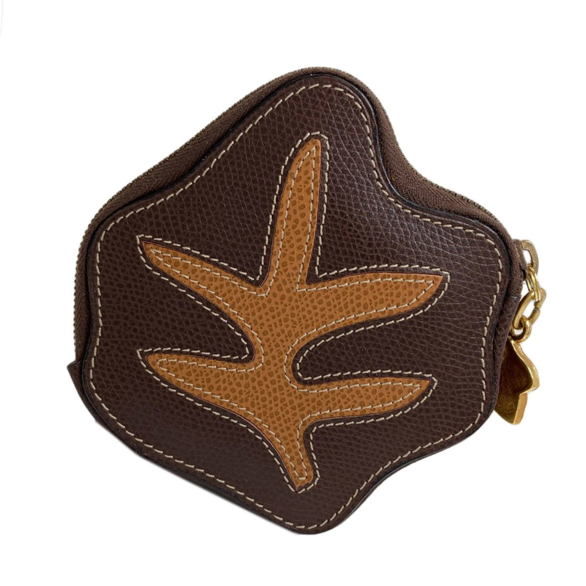Celine Brown Leather Coin Purse/Coin Case (Pre-Owned)