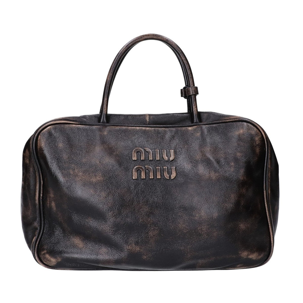 Miu Miu Gold Leather Handbag (Pre-Owned)