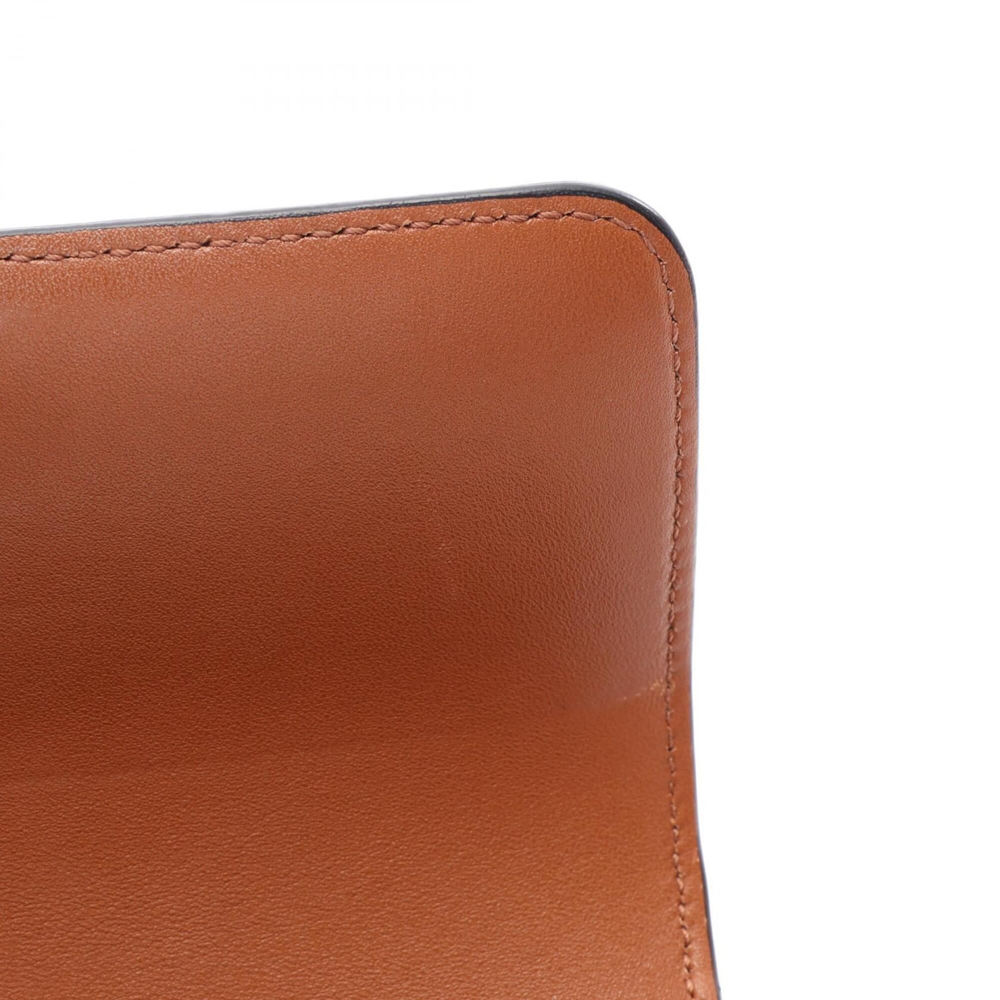Celine Brown Coated Canvas Leather Handbag Shoulder Bag (Pre-Owned)