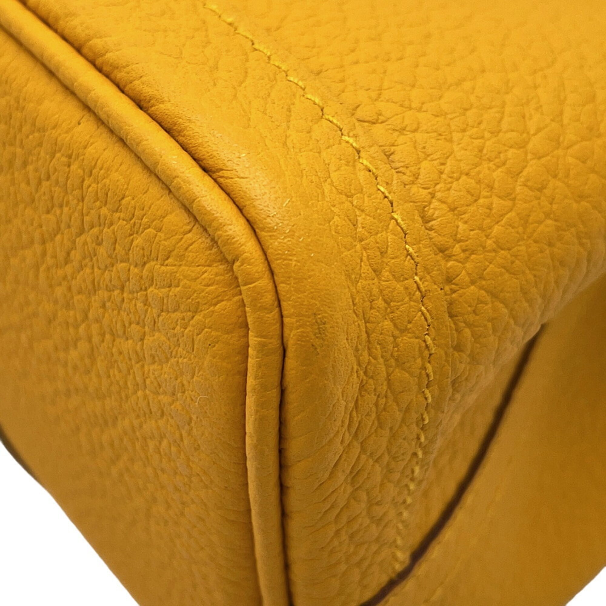 Hermes Garden Jaune Country Leather Handbag Tote Bag (Pre-Owned)