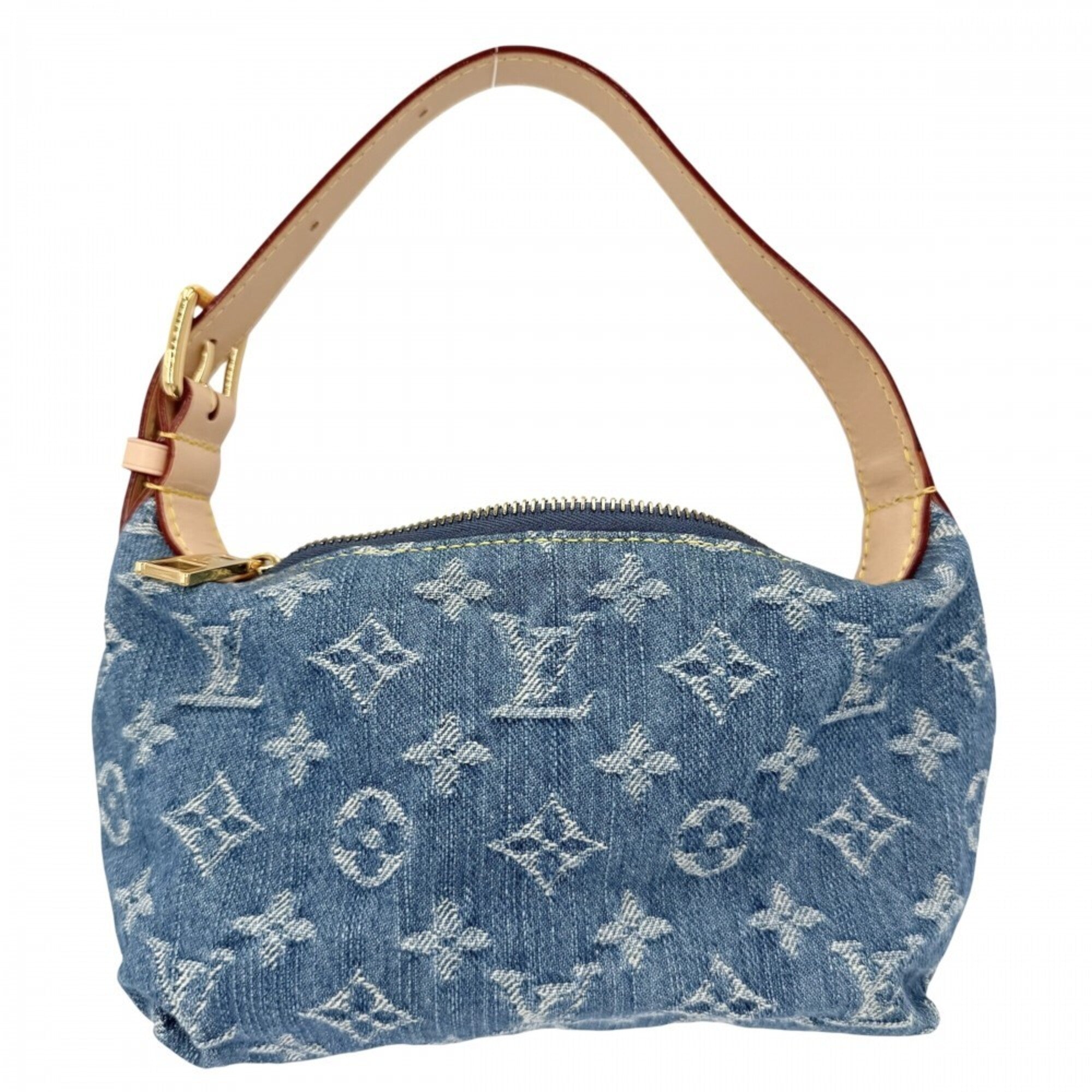 Louis Vuitton Blue Monogram Monogram Denim Handbag Pochette (Pre-Owned)
