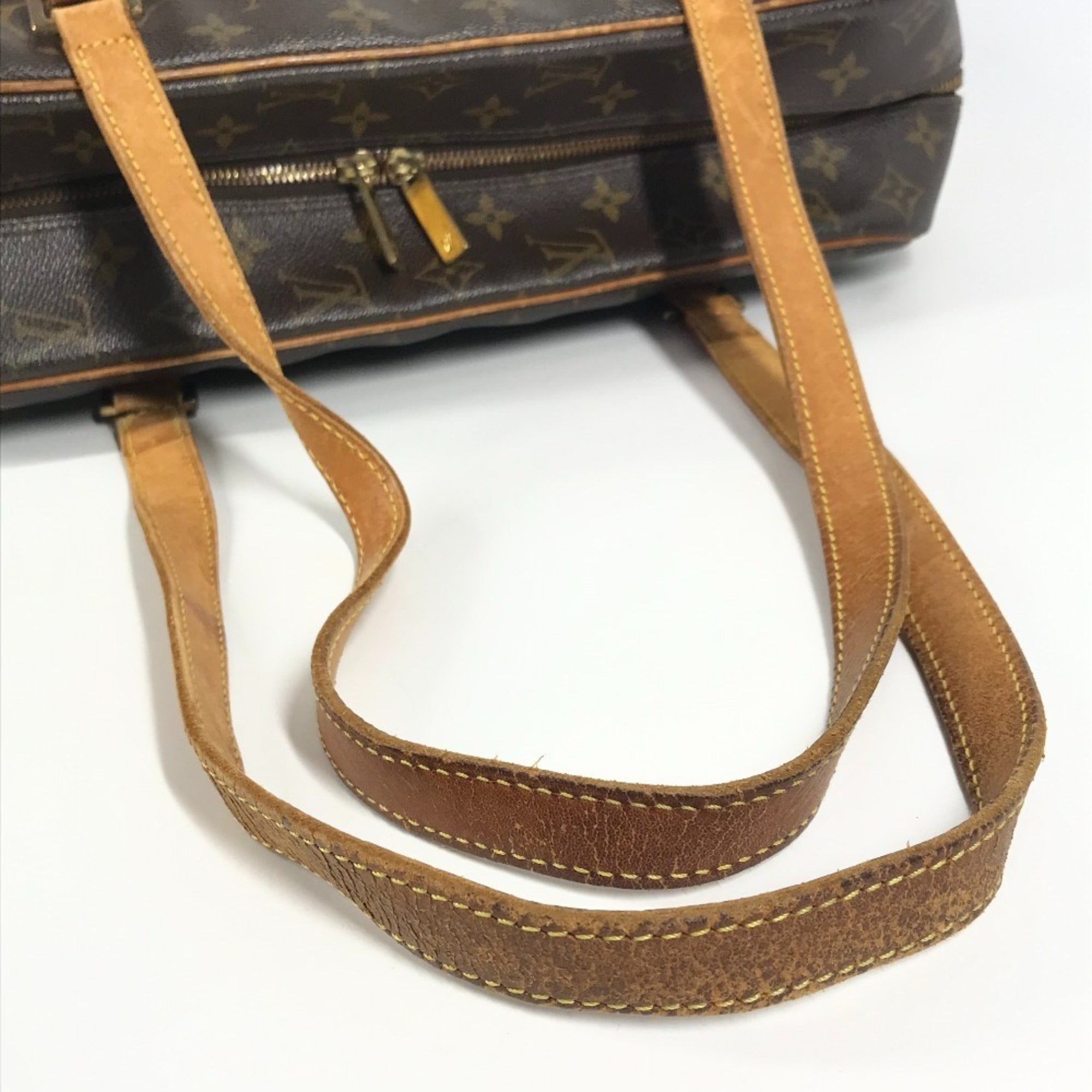 Louis Vuitton Brown Monogram Canvas Shoulder Bag Tote Bag (Pre-Owned)