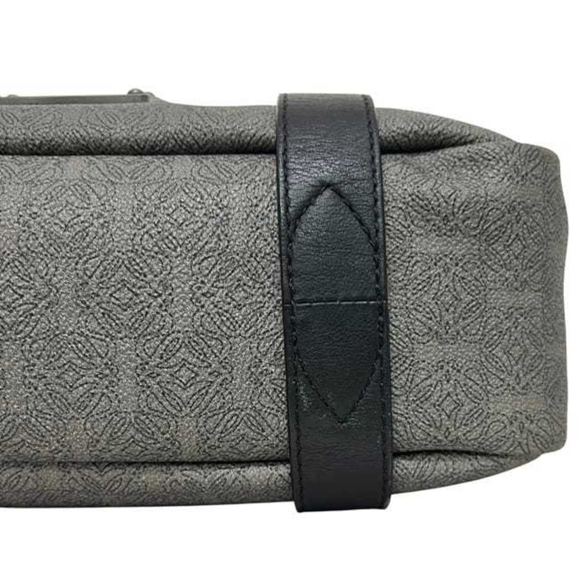 Loewe Gray Pvc Leather Tote Bag (Pre-Owned)