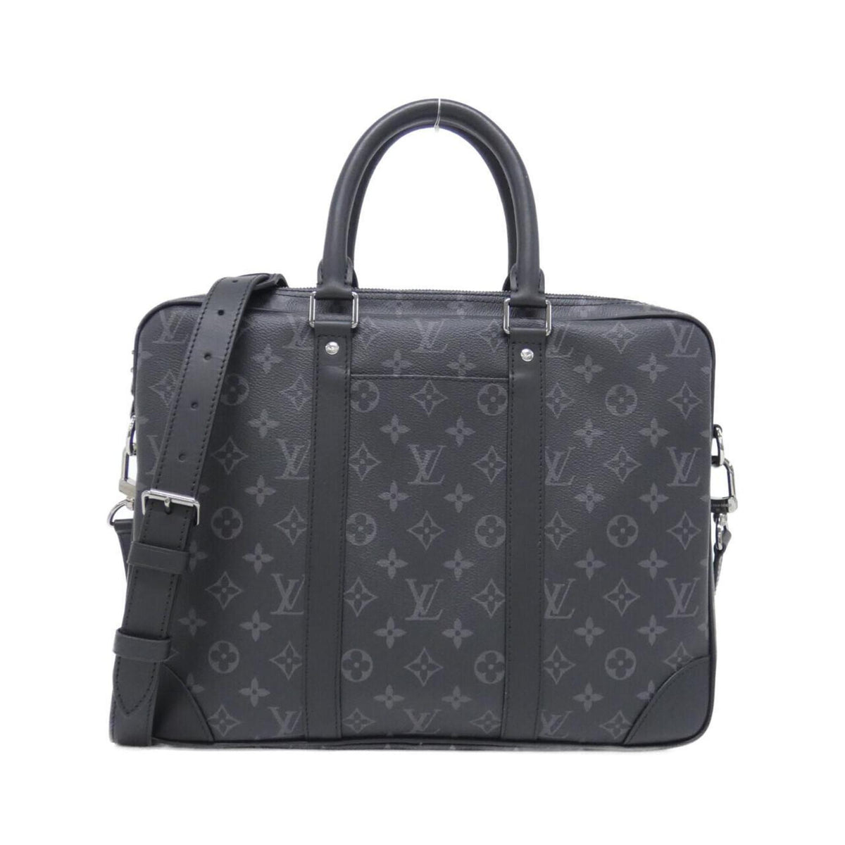 Louis Vuitton Black Coated Canvas Handbag (Pre-Owned)