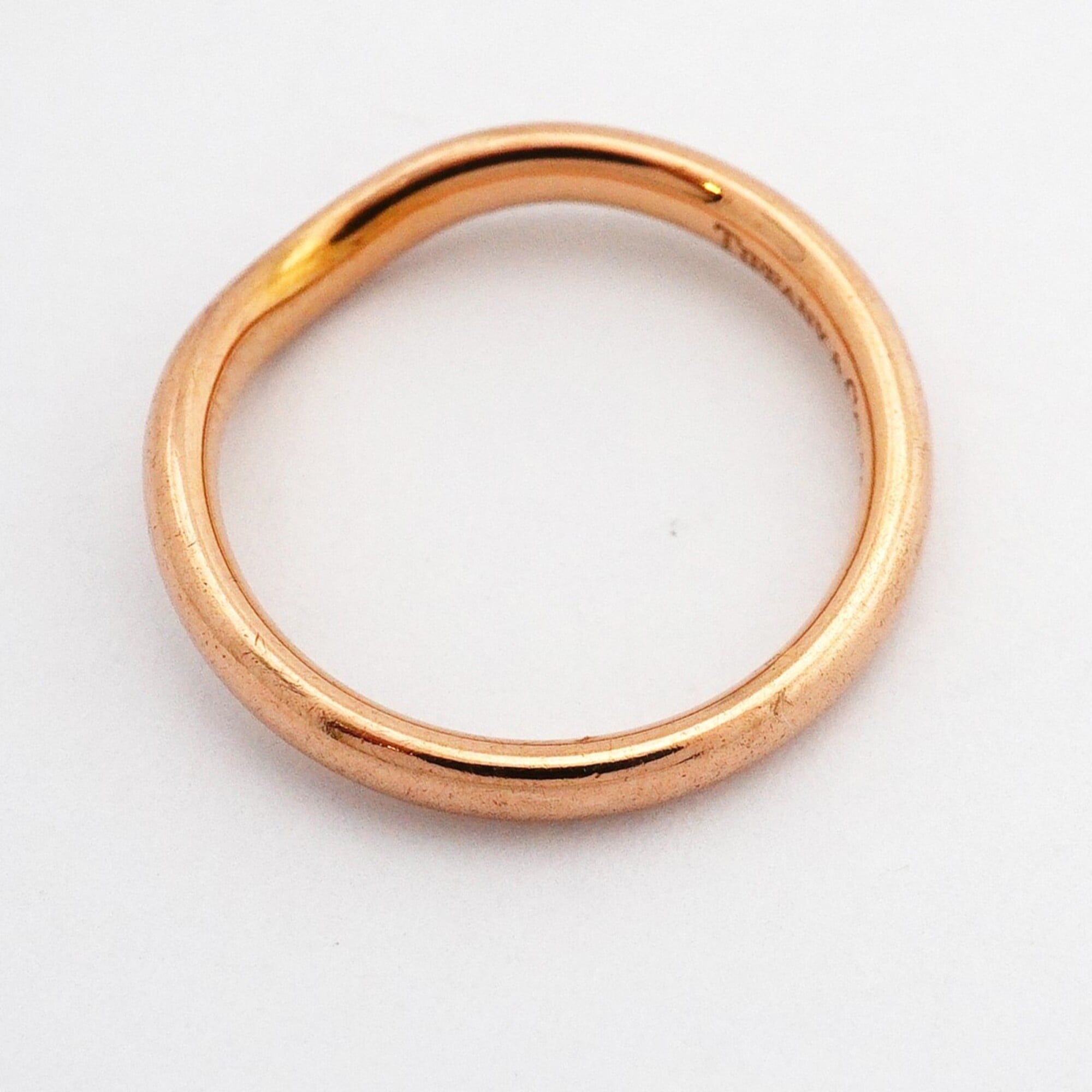 Tiffany Pink Gold (18K) Band Ring (Pre-Owned)