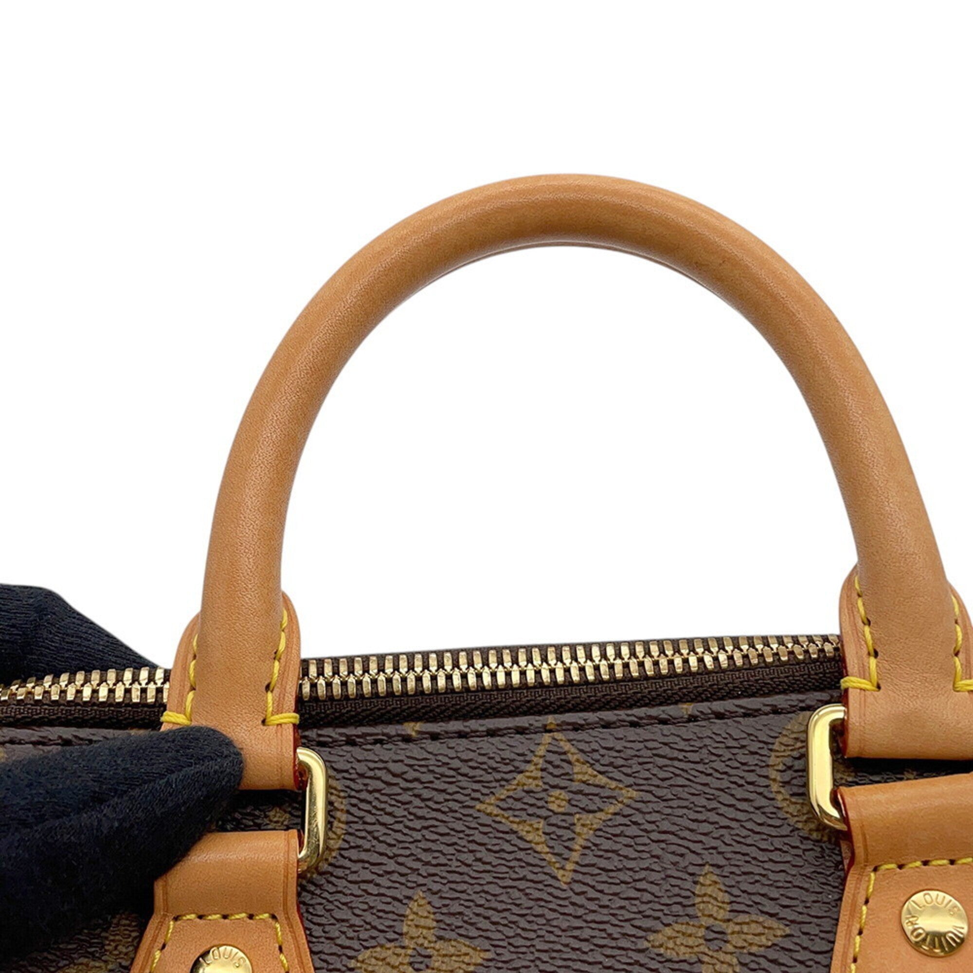 Louis Vuitton Brown Red Color Monogram Handbag Shoulder Bag (Pre-Owned)