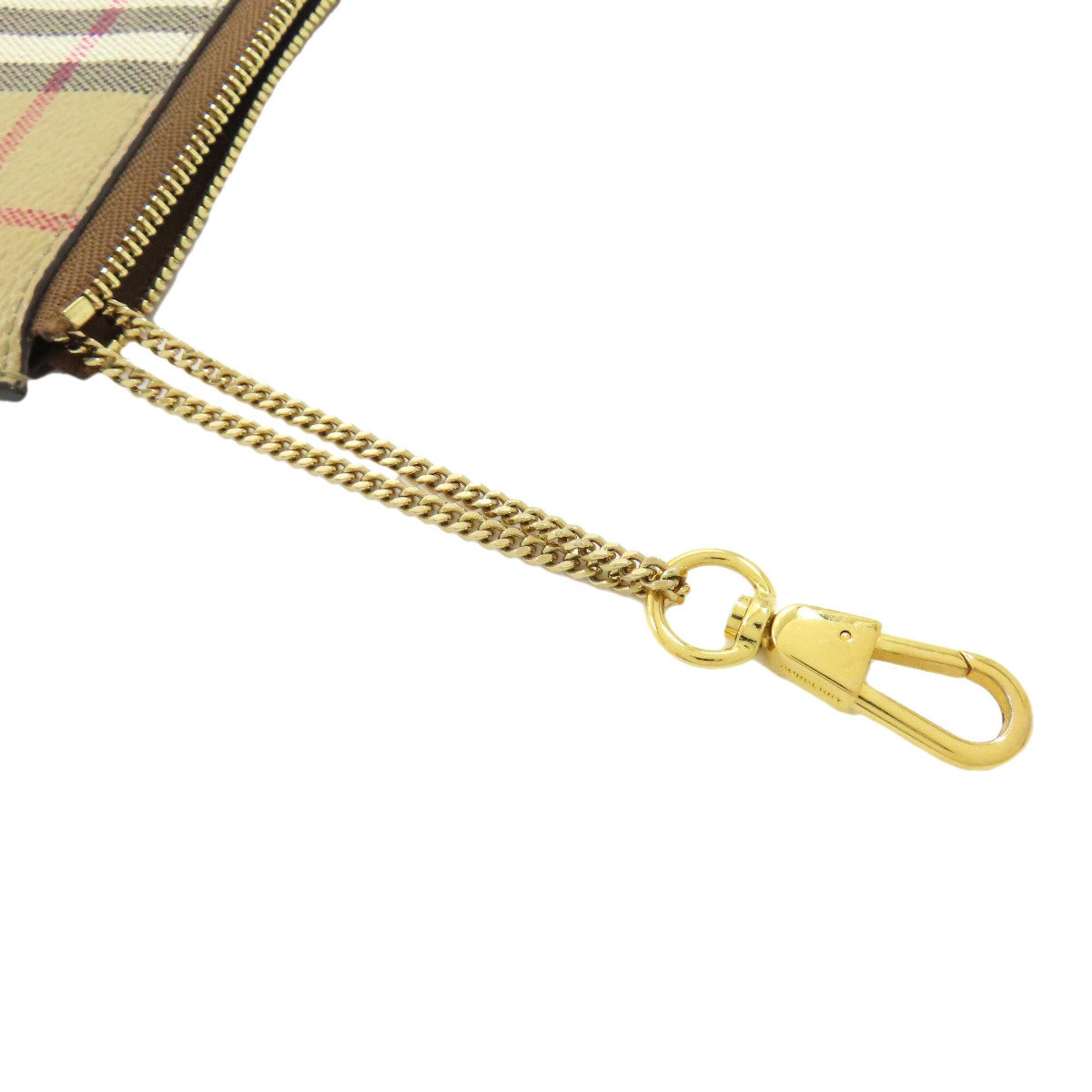 Burberry Beige Leather Coin Purse/Coin Case (Pre-Owned)