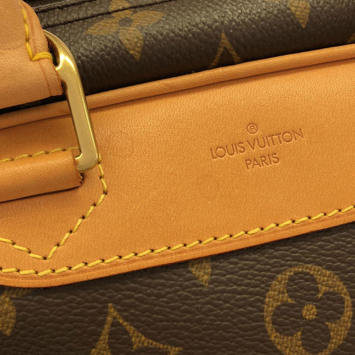 Louis Vuitton Monogram Marron Coated Canvas Handbag (Pre-Owned)