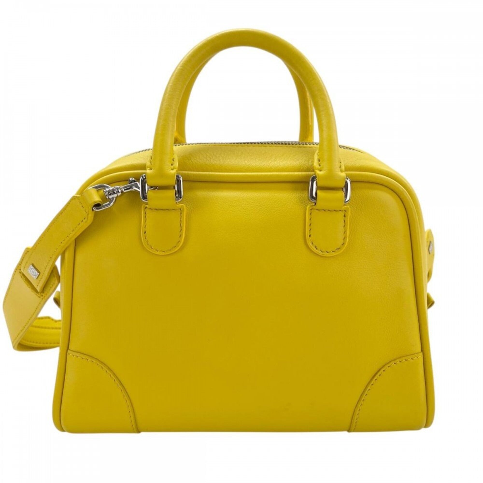 Loewe Yellow Leather Handbag Shoulder Bag (Pre-Owned)