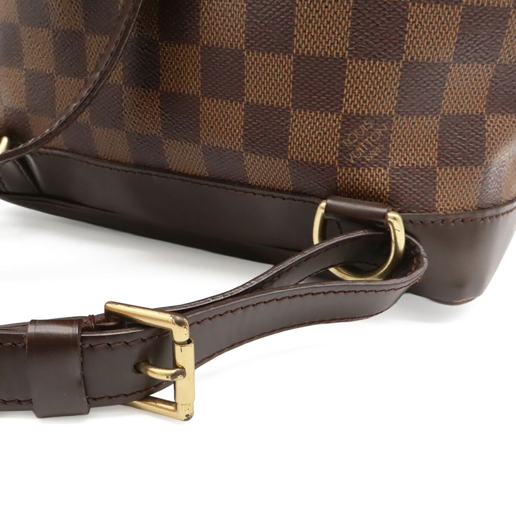 Louis Vuitton Brown Pvc Coated Canvas Damier Canvas Backpack Shoulder Bag (Pre-Owned)