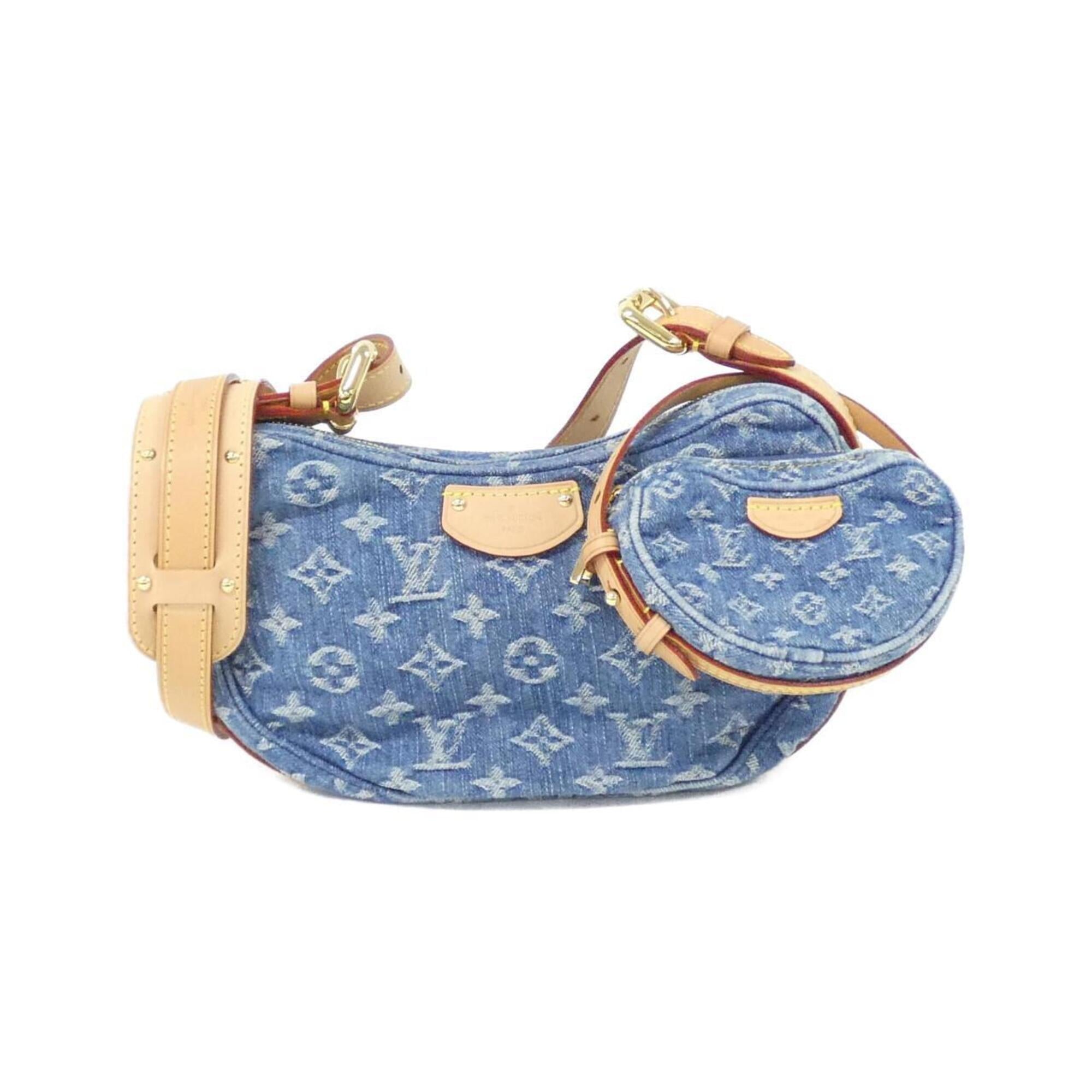 Louis Vuitton Blue Denim Canvas Shoulder Bag (Pre-Owned)