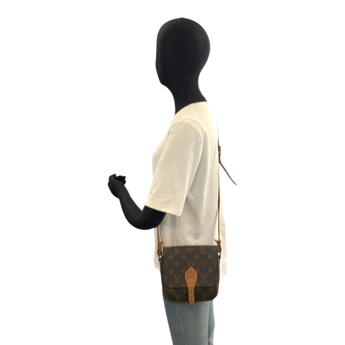 Louis Vuitton Monogram Brown Pvc Leather Pochette Shoulder Bag (Pre-Owned)