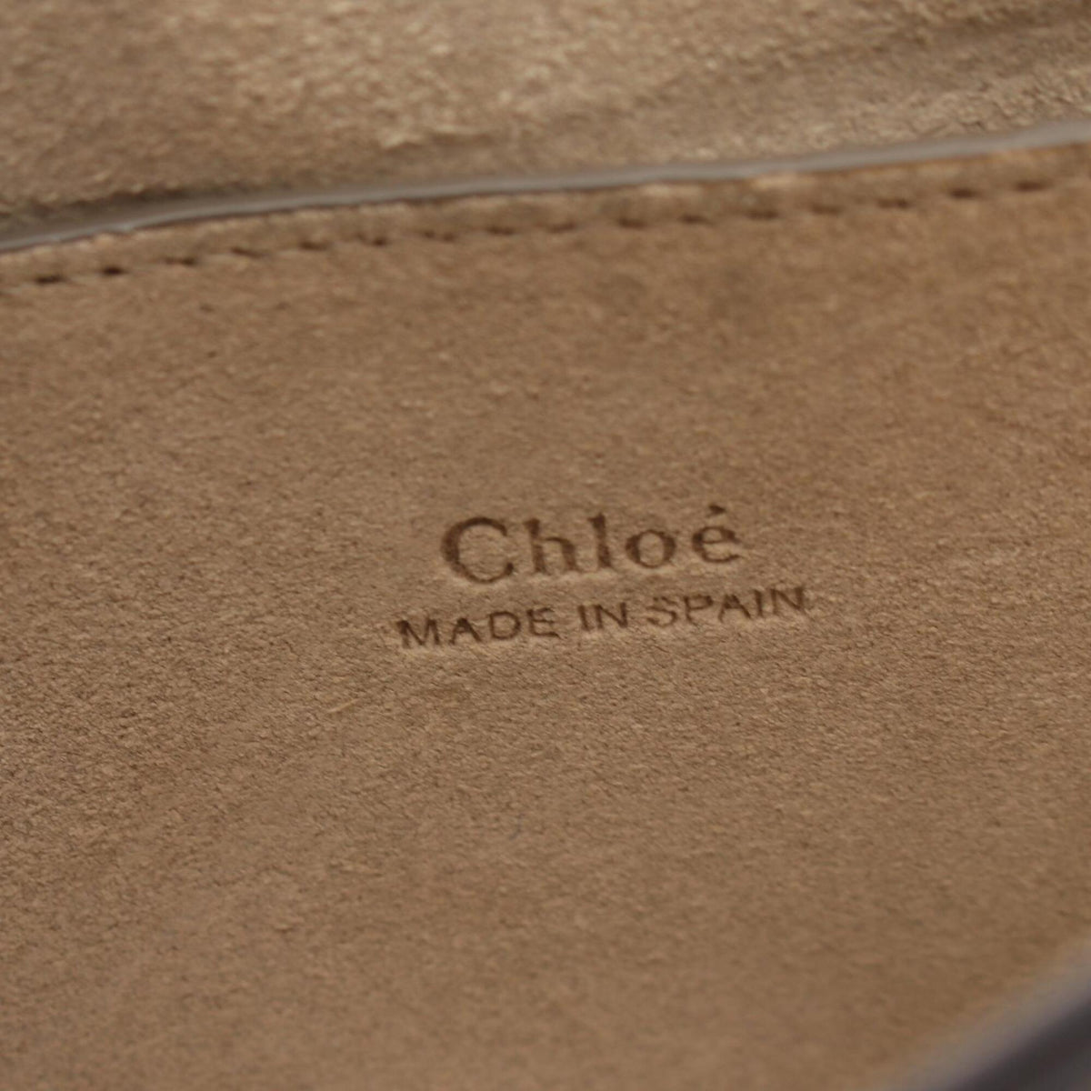 Chloé Beige Leather Suede Handbag Shoulder Bag (Pre-Owned)