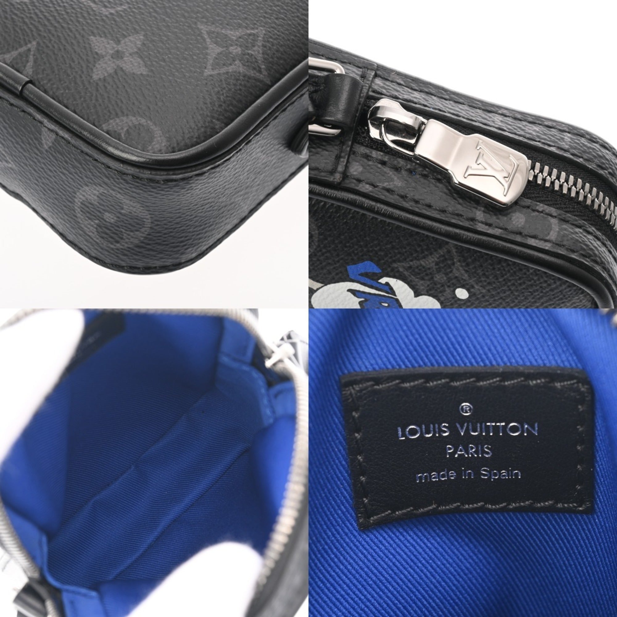 Louis Vuitton Black Monogram Eclipse Canvas Shoulder Bag (Pre-Owned)