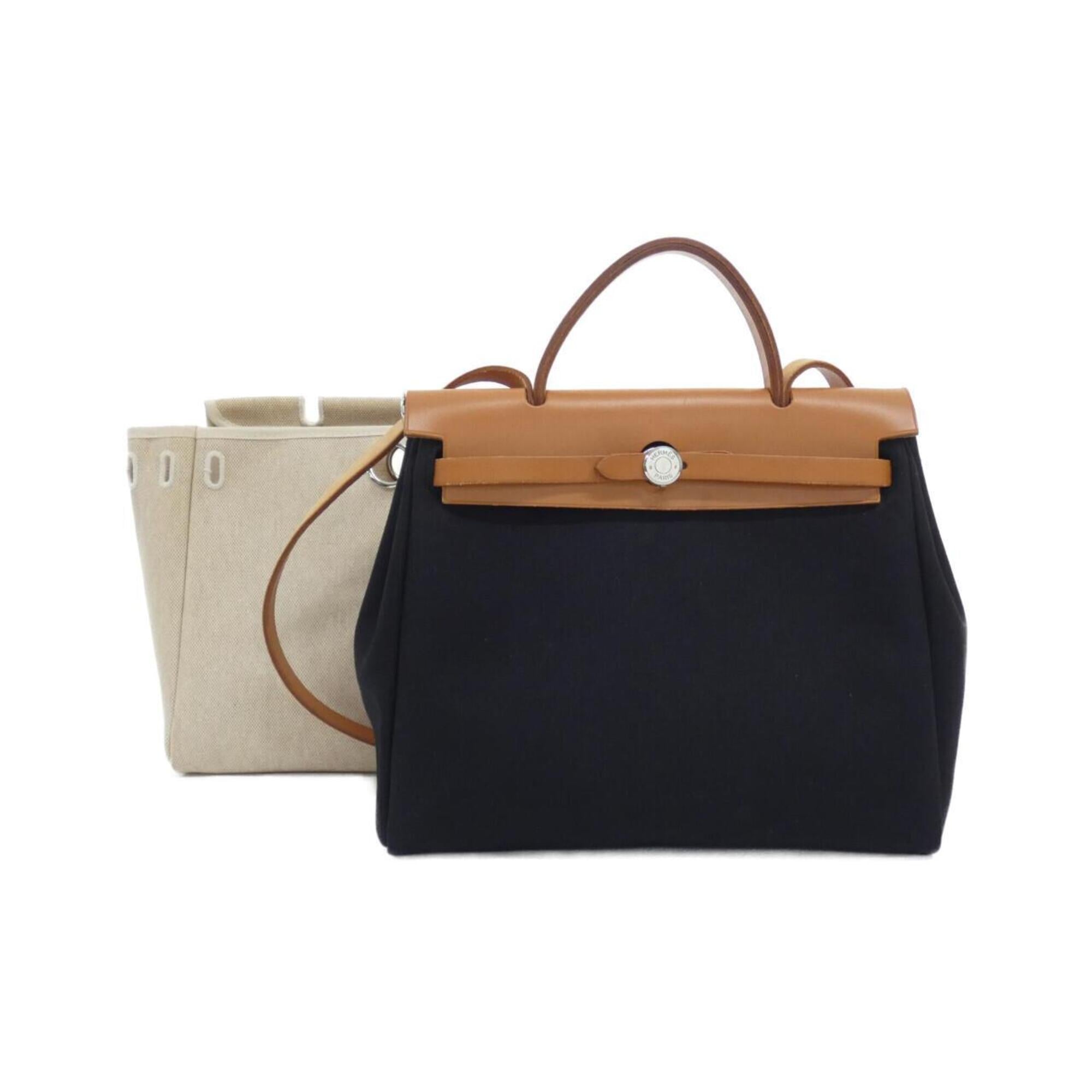 Hermes Natural Toile H Handbag (Pre-Owned)