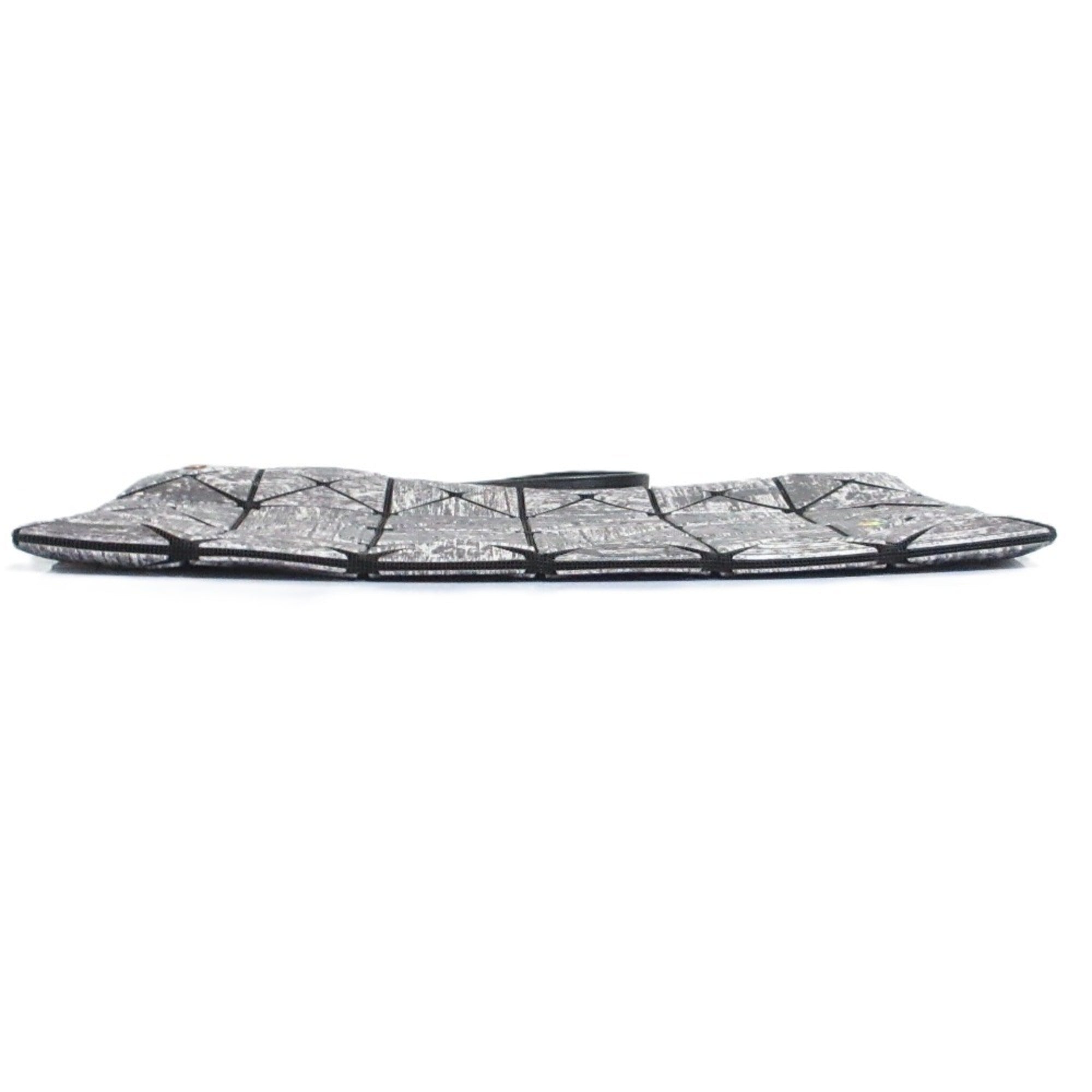 Issey Miyake Gray Nylon Polyester Elastane Brass Clutch Bag (Pre-Owned)
