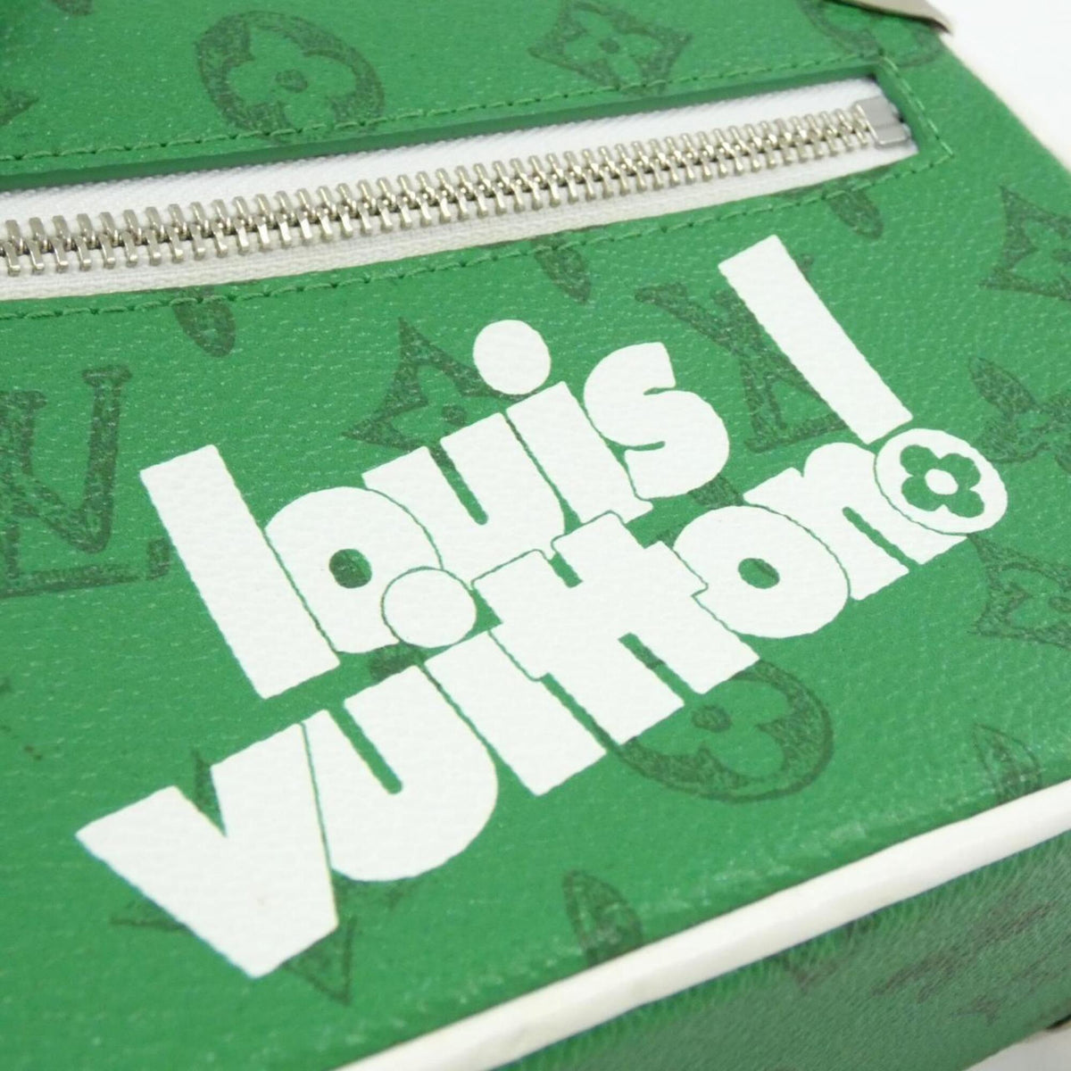 Louis Vuitton Green Vert Coated Canvas Shoulder Bag (Pre-Owned)