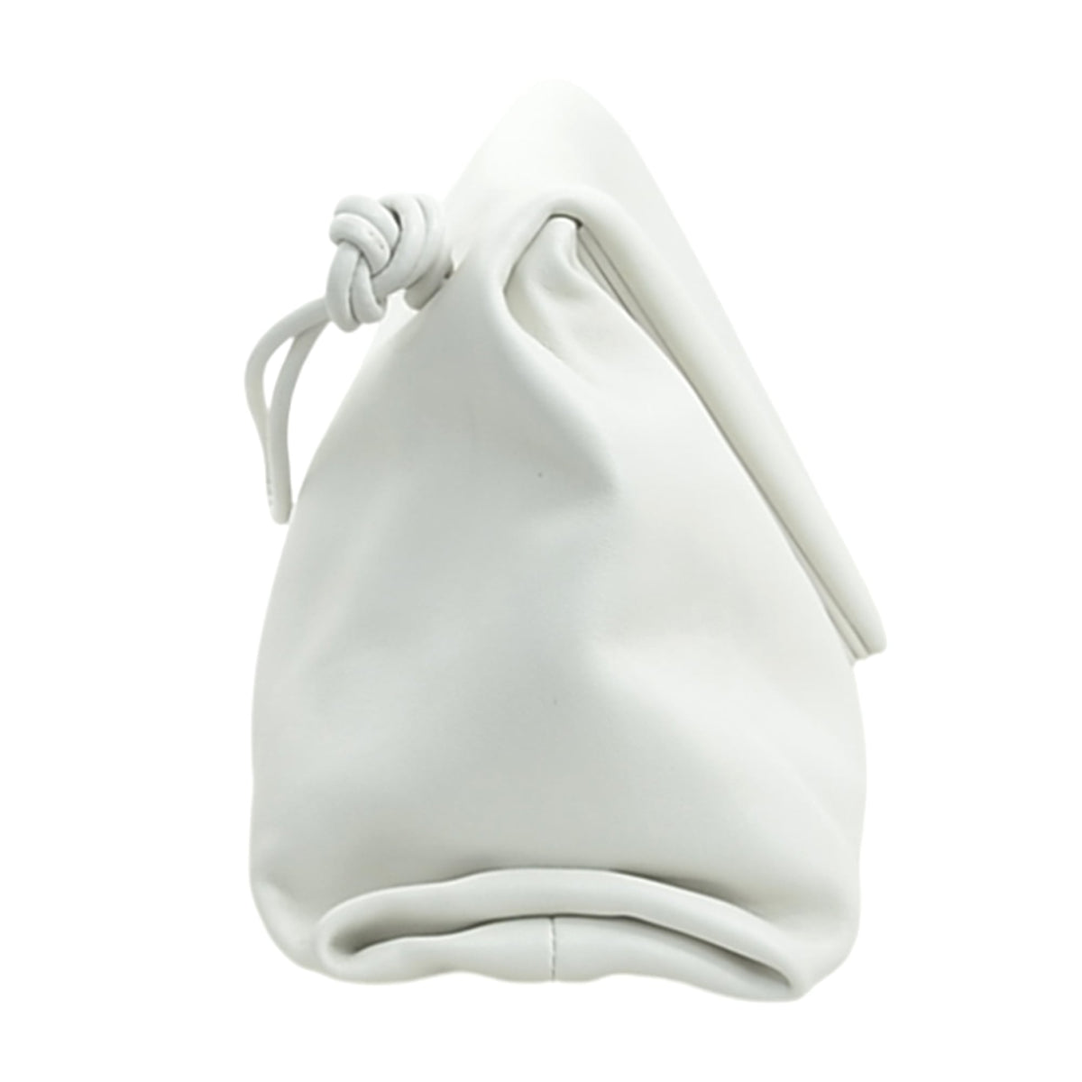 Bottega Veneta White Leather Clutch Bag (Pre-Owned)
