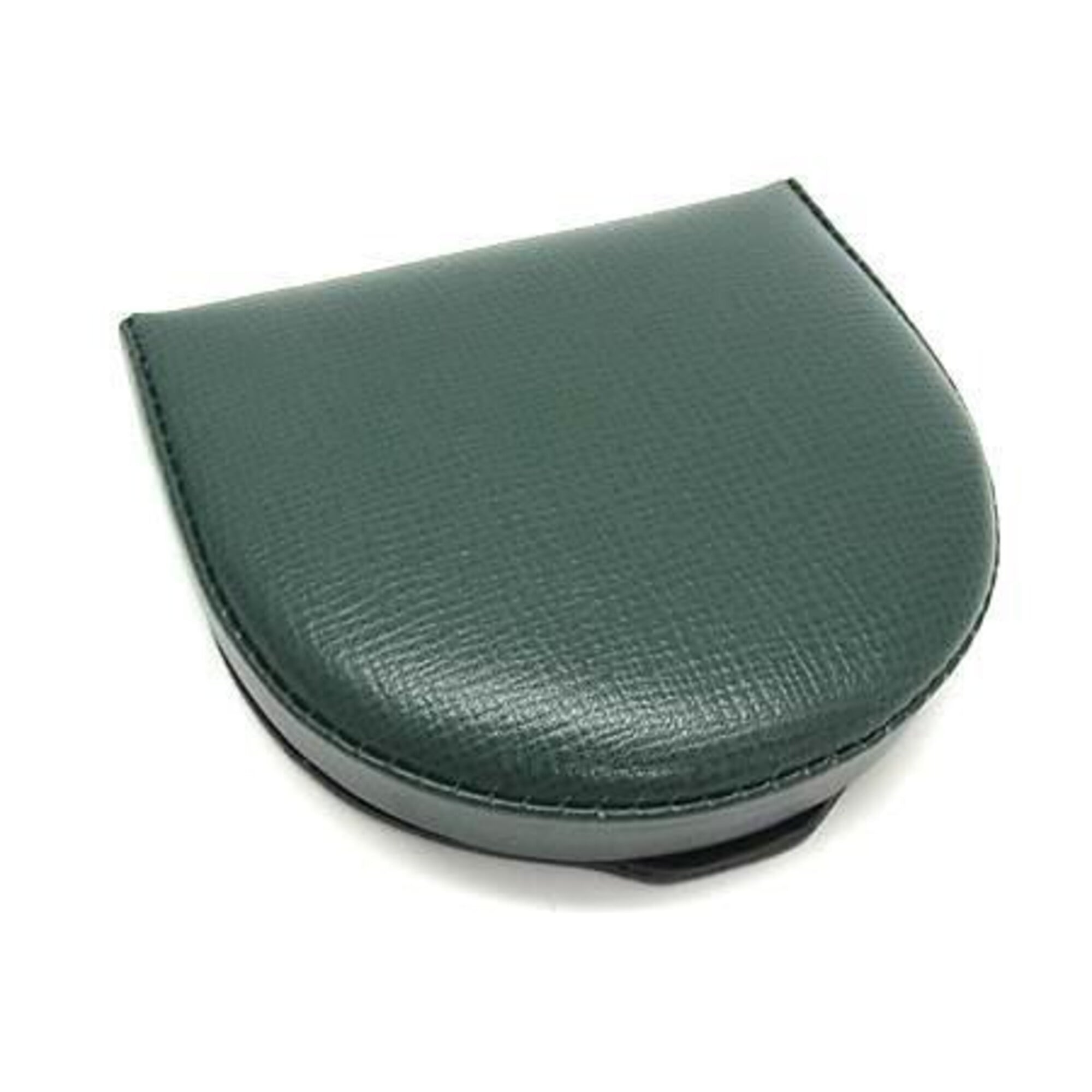 Valextra Green Leather Coin Purse/Coin Case (Pre-Owned)