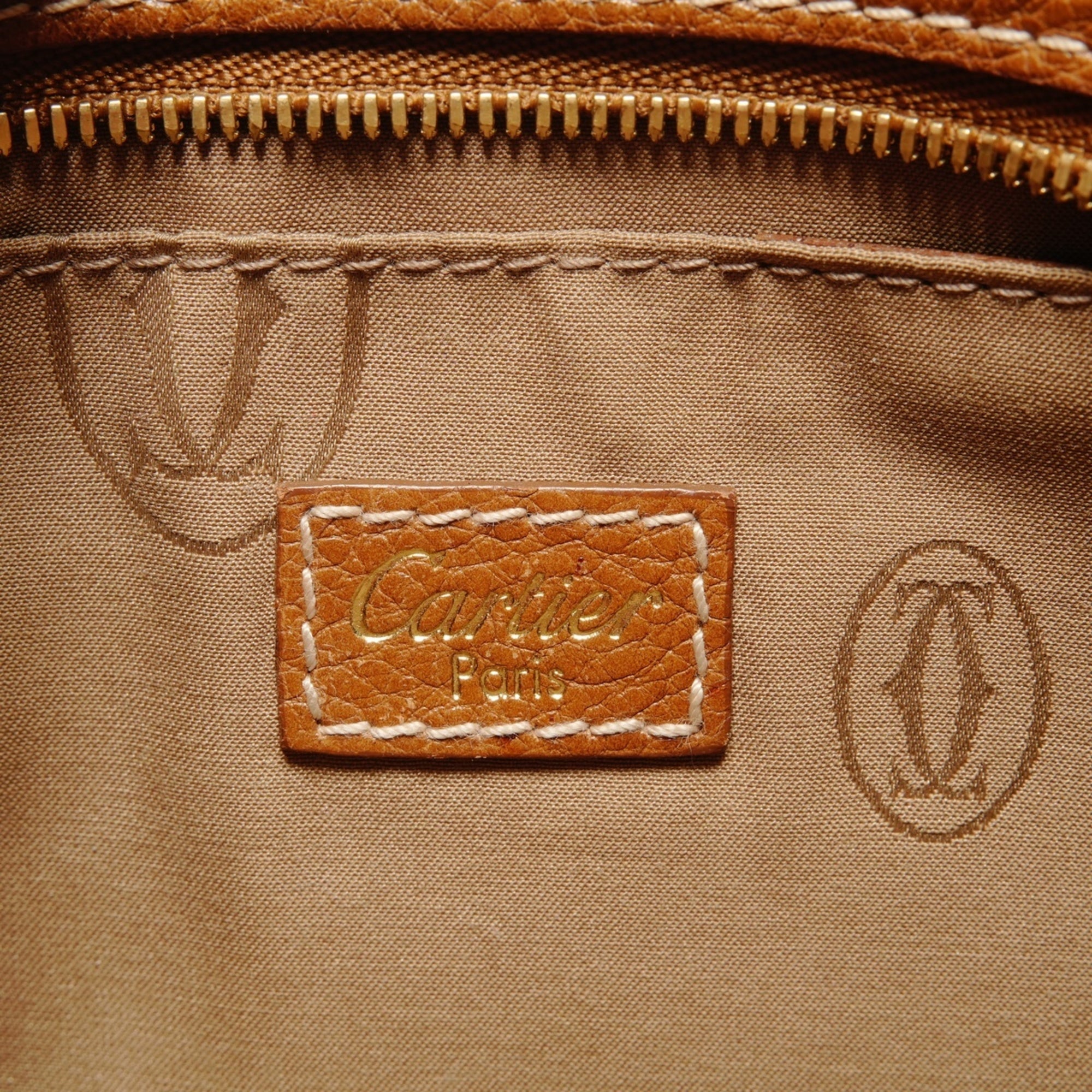 Cartier Brown Handbag Pouch (Pre-Owned)