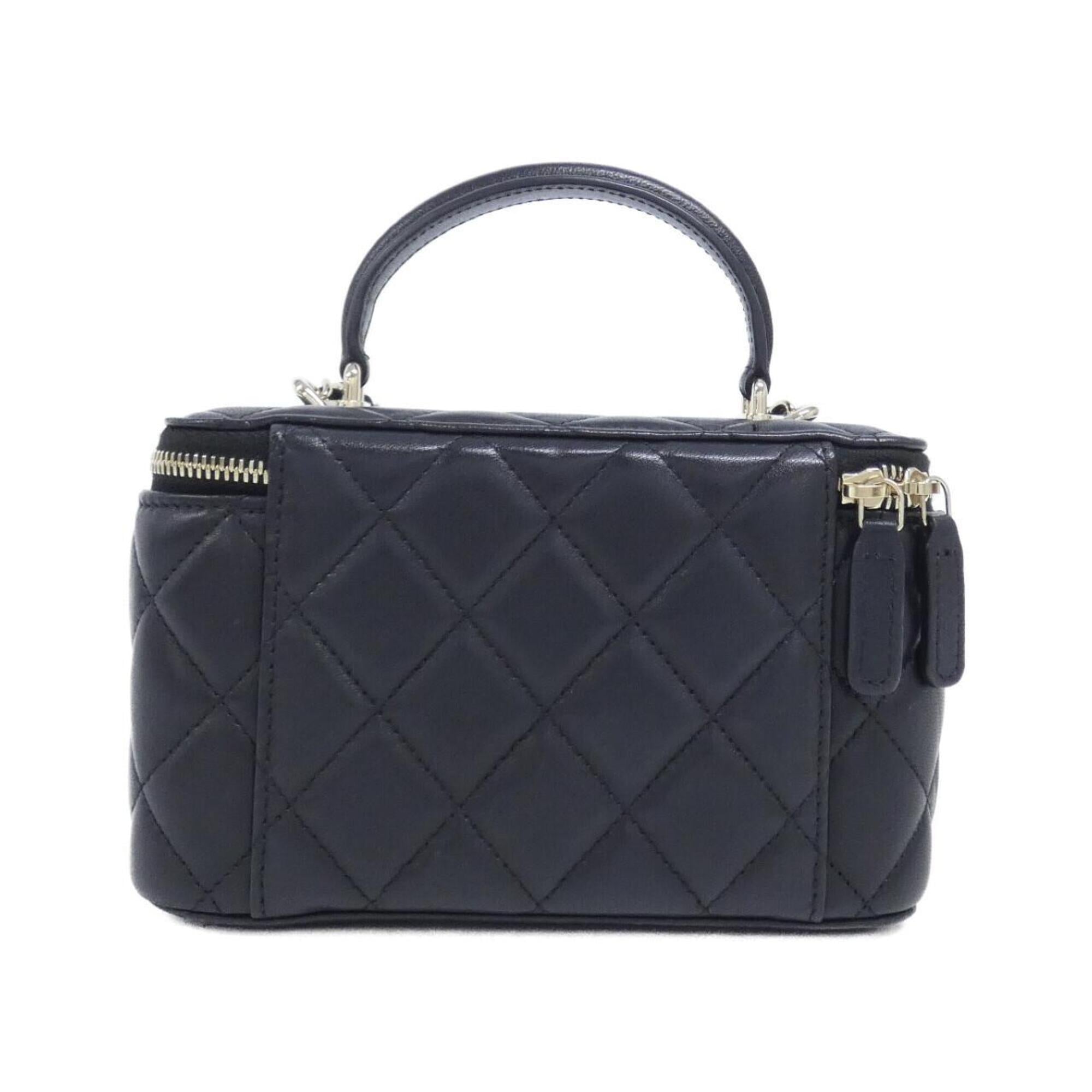Chanel Black Leather Handbag (Pre-Owned)
