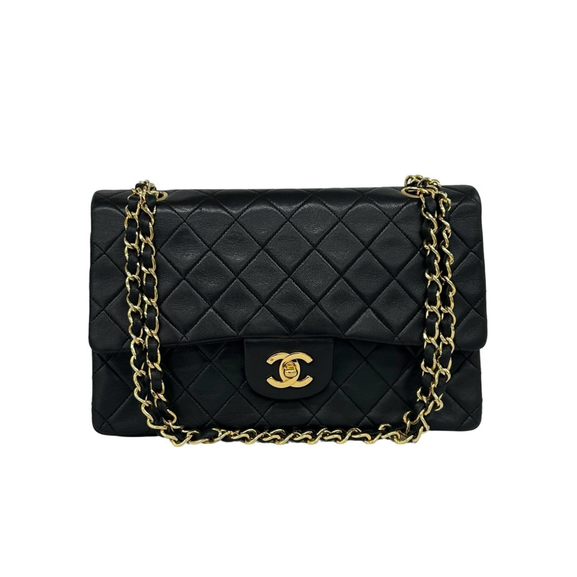 Chanel Black Leather Shoulder Bag (Pre-Owned)