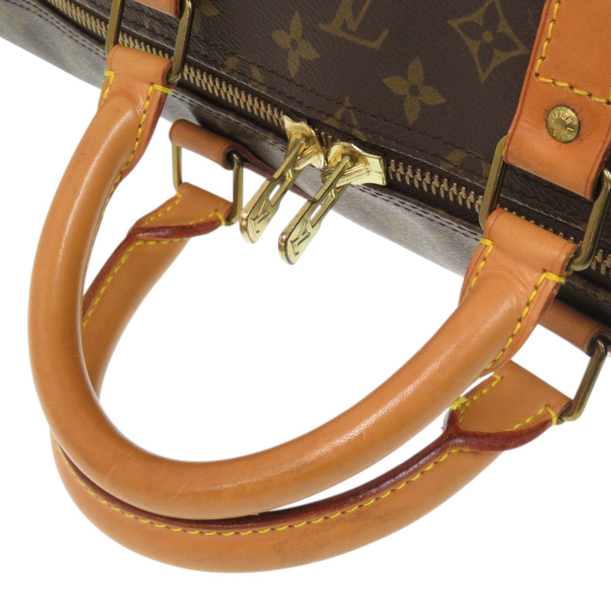 Louis Vuitton Brown Monogram Canvas Boston Bag (Pre-Owned)