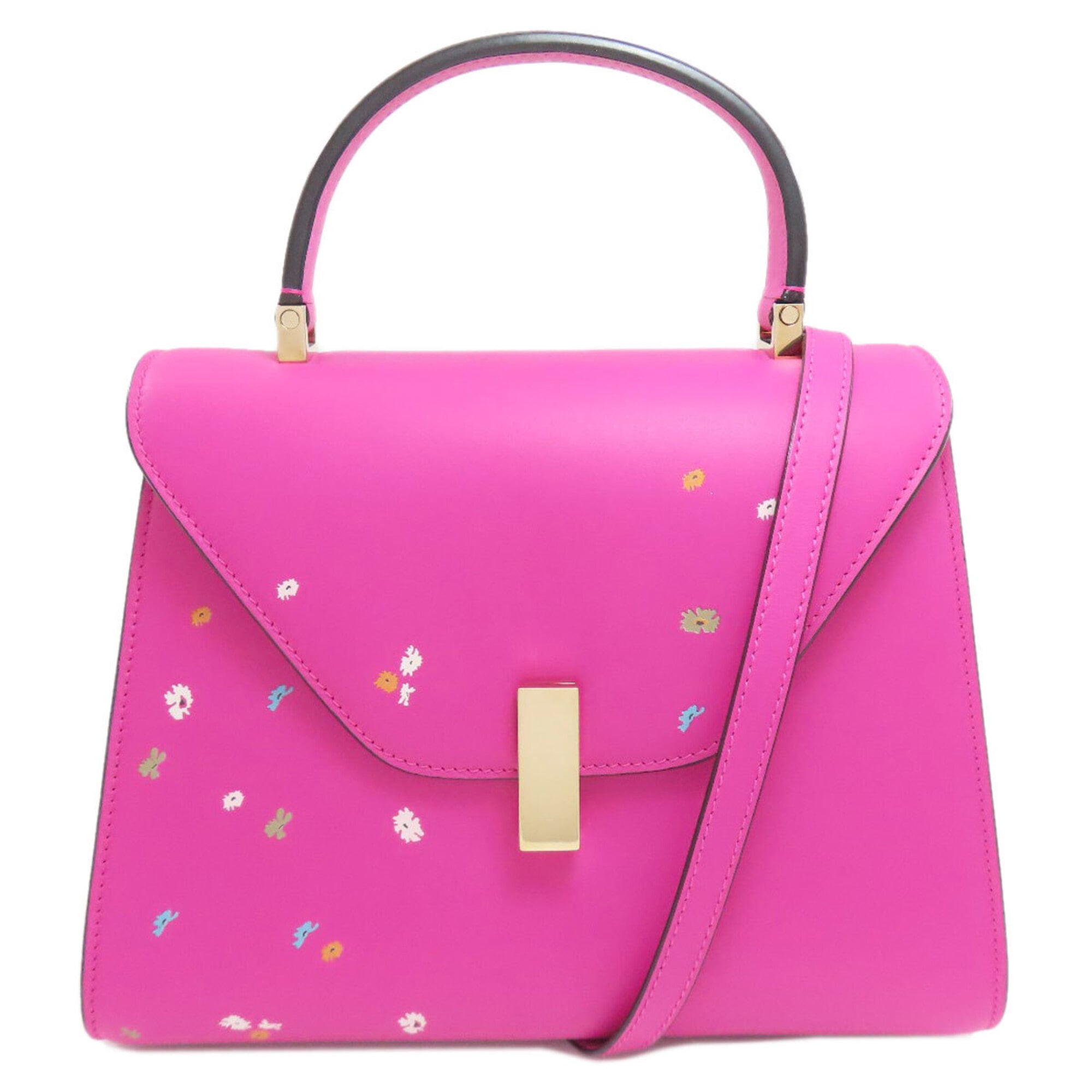 Valextra Pink Leather Handbag (Pre-Owned)