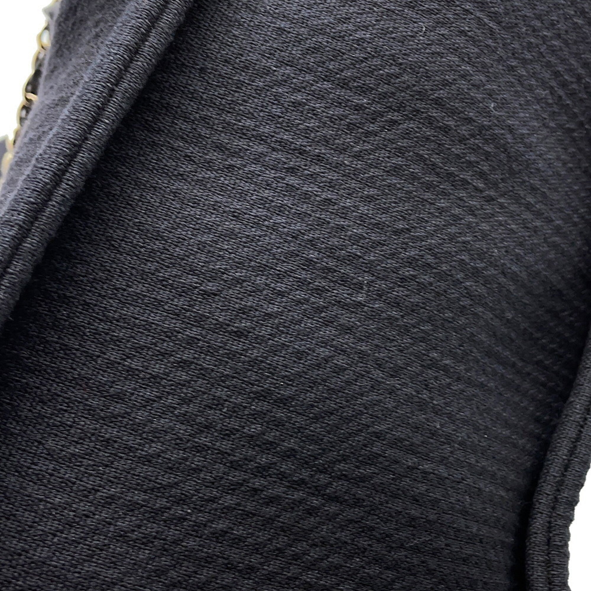 Chanel Black Canvas Handbag Tote Bag (Pre-Owned)