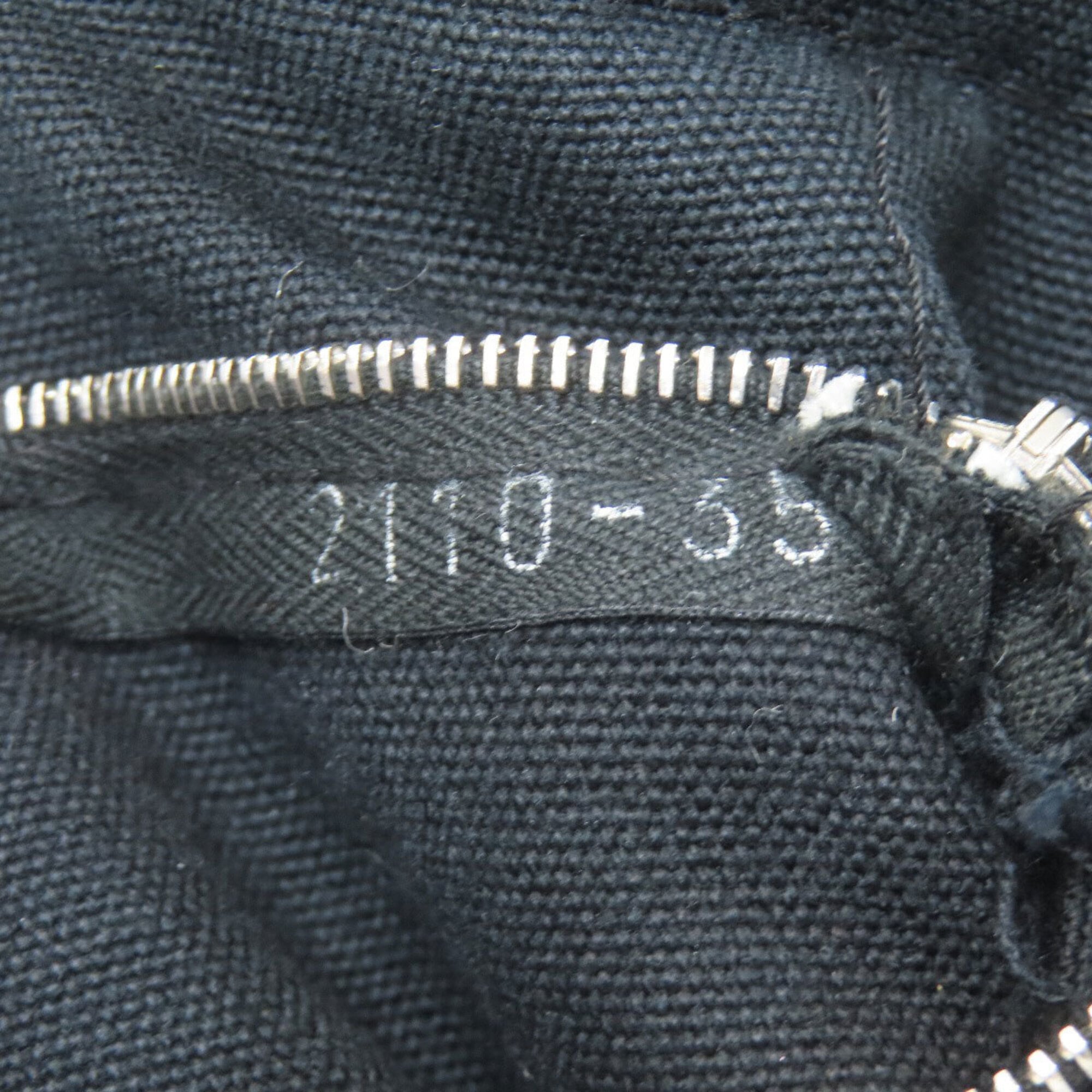 Hermes Black Gray Canvas Tote Bag (Pre-Owned)